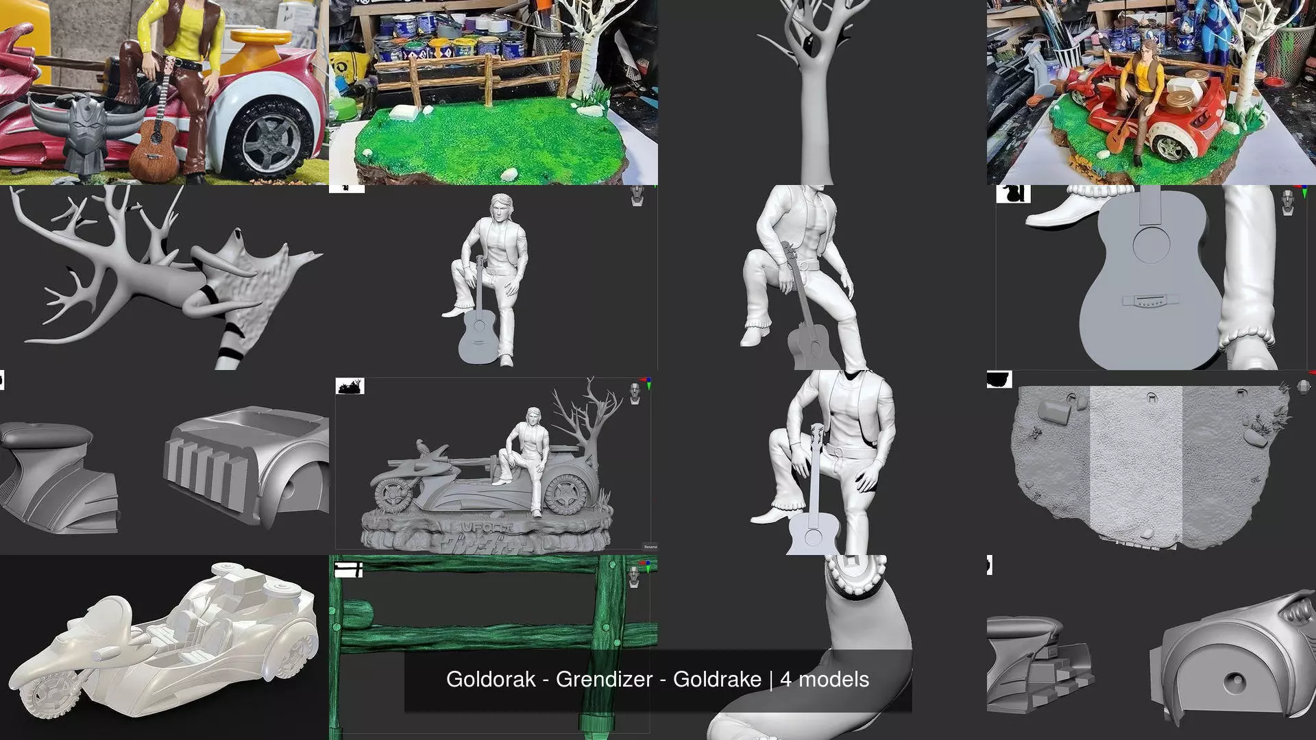 Goldorak - Grendizer - Goldrake 3D Model Collection_1