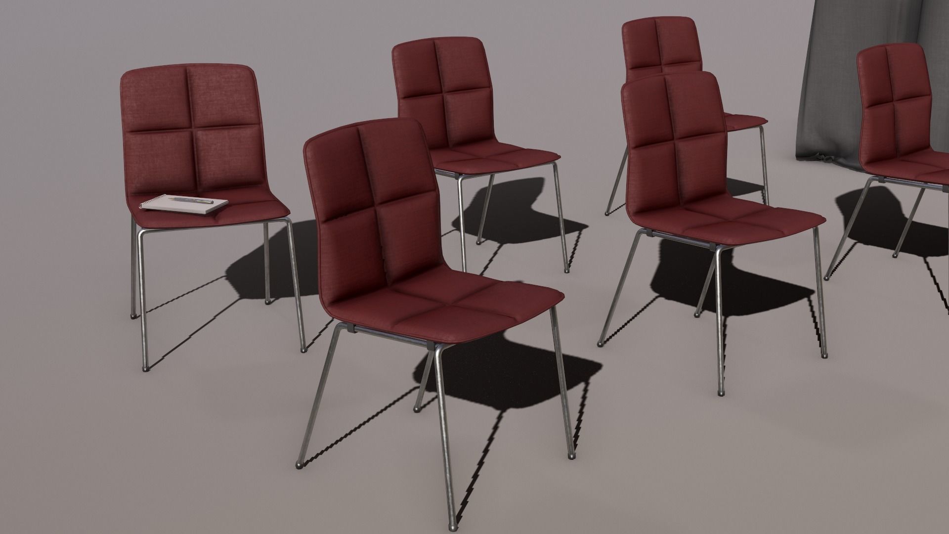FurnitureConference Low-poly 3D model_3
