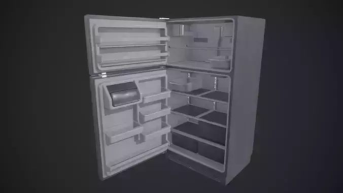 Refrigerator Low-poly 3D model