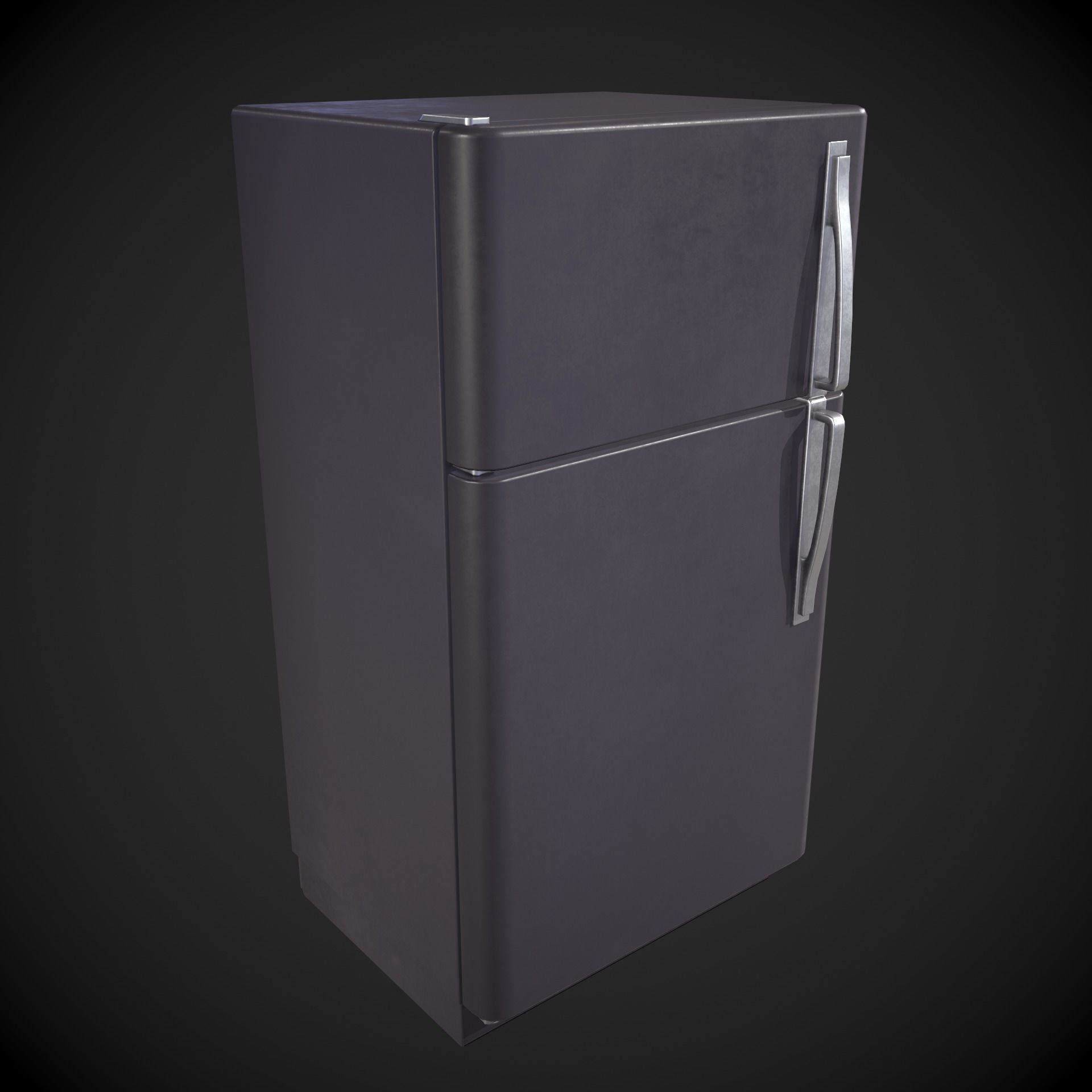 Refrigerator Low-poly 3D model_10
