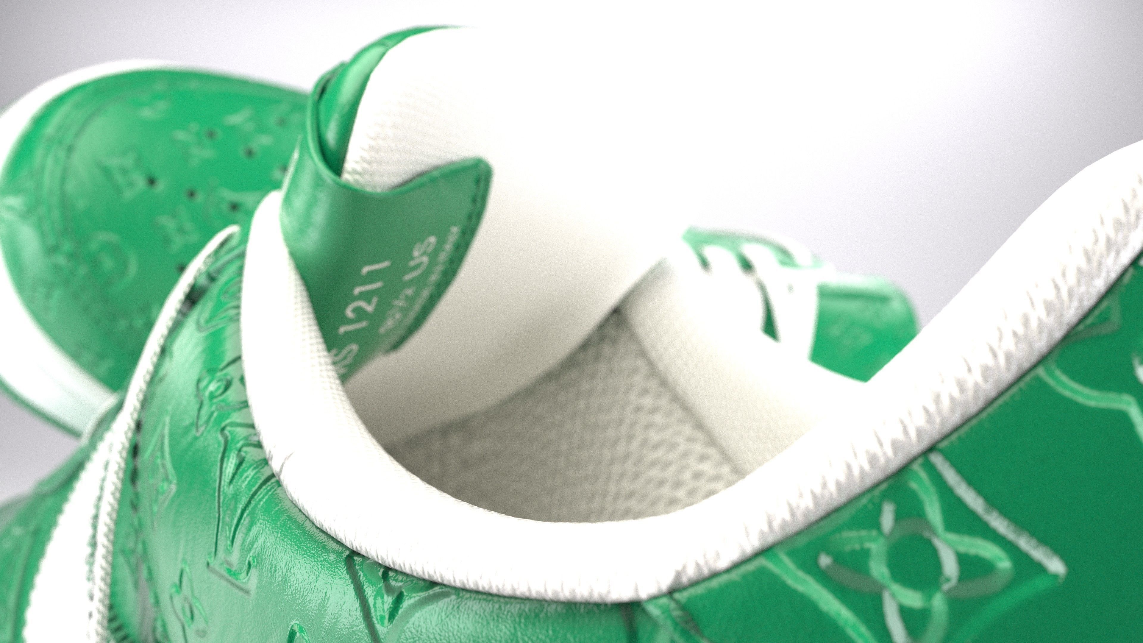 Nike Air Force 1 Louis Vuitton Colour Pack Low-poly 3D model_38