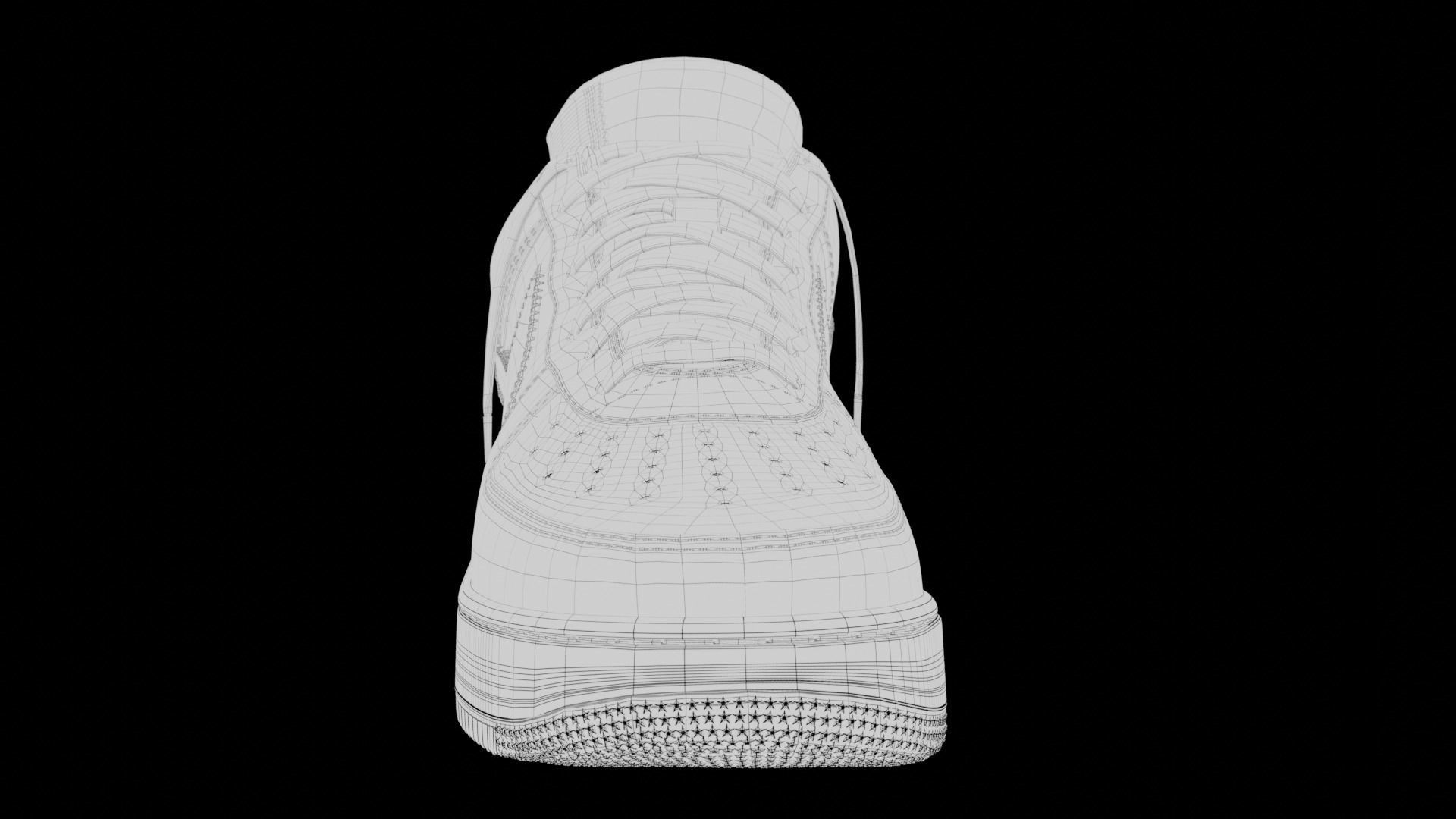 Nike Air Force 1 Louis Vuitton Colour Pack Low-poly 3D model_22