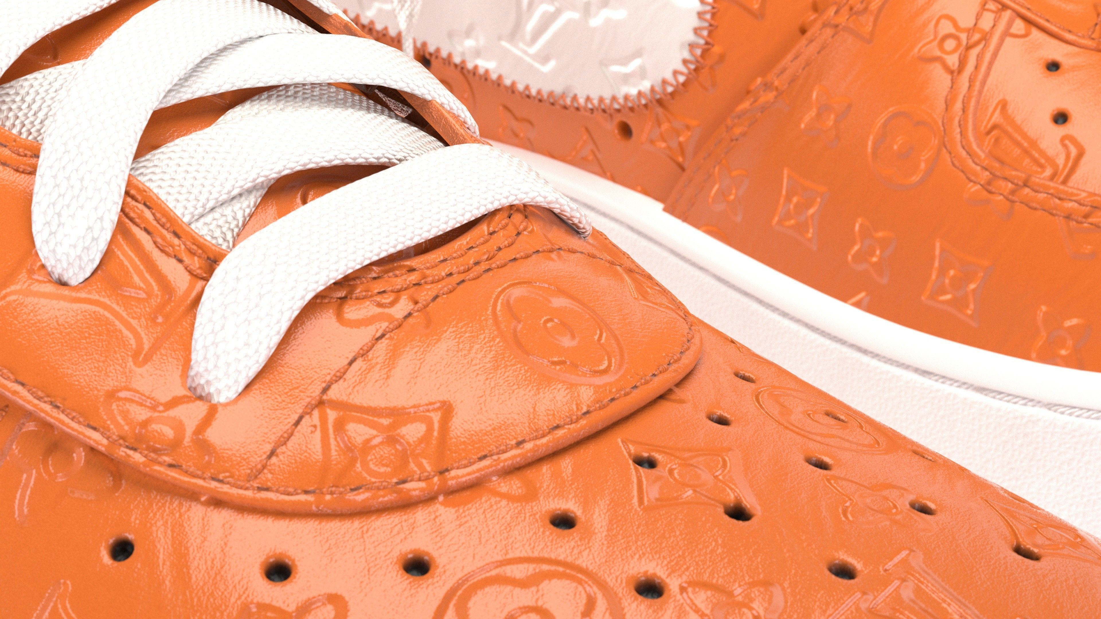 Nike Air Force 1 Louis Vuitton Colour Pack Low-poly 3D model_35