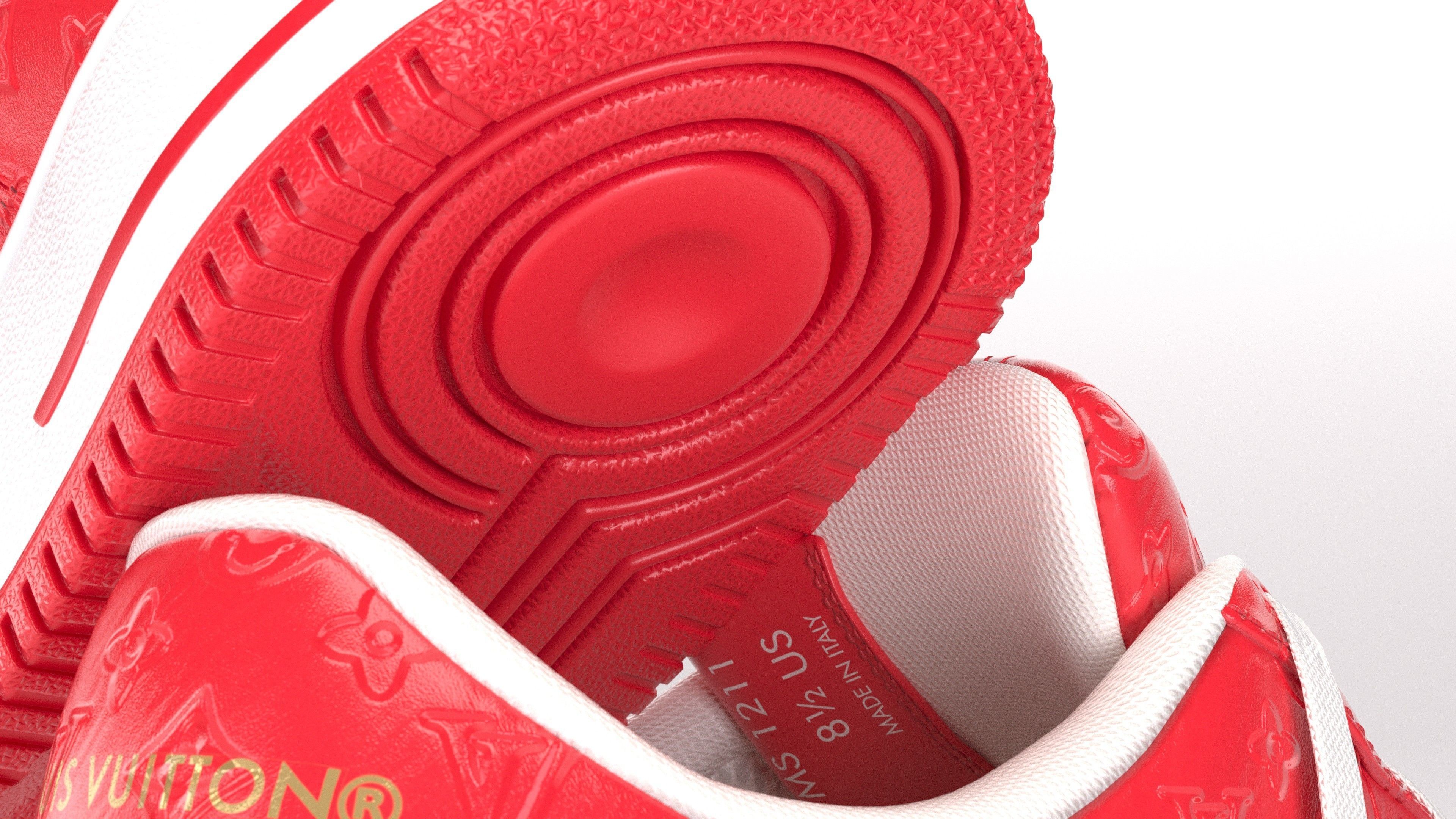 Nike Air Force 1 Louis Vuitton Colour Pack Low-poly 3D model_29