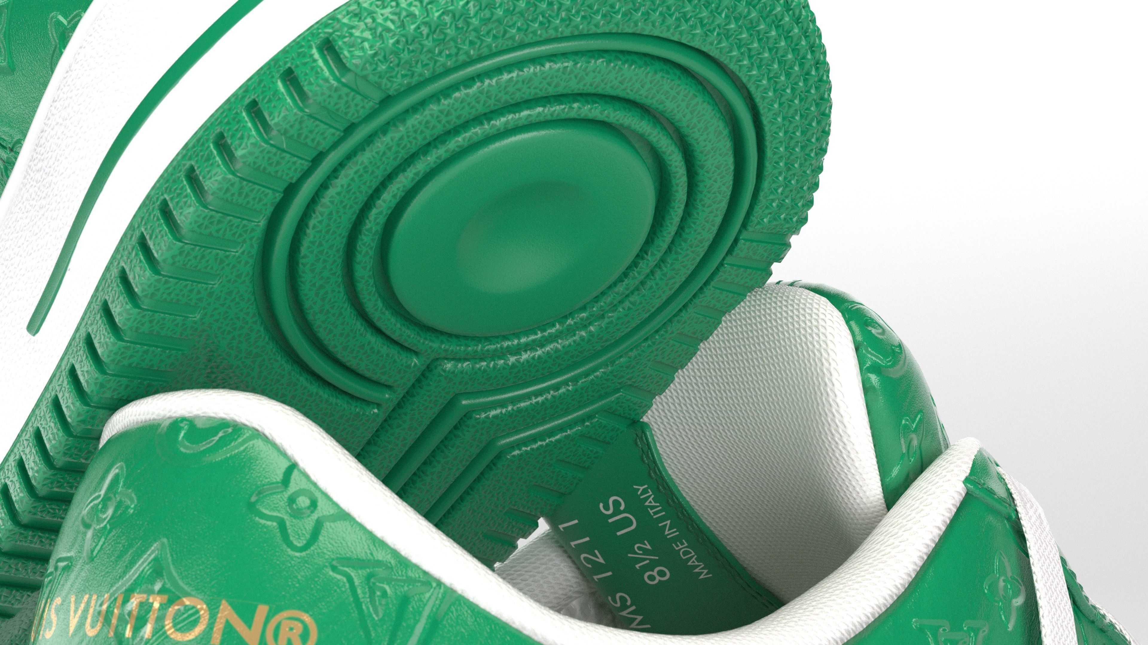 Nike Air Force 1 Louis Vuitton Colour Pack Low-poly 3D model_32