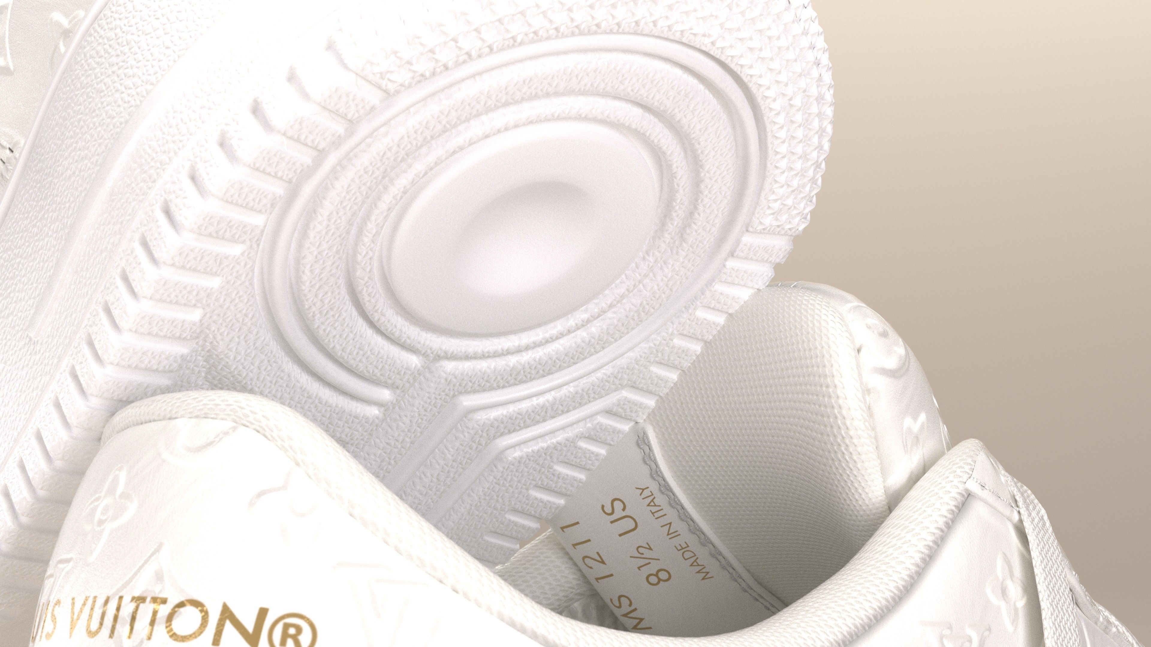 Nike Air Force 1 Louis Vuitton Colour Pack Low-poly 3D model_14