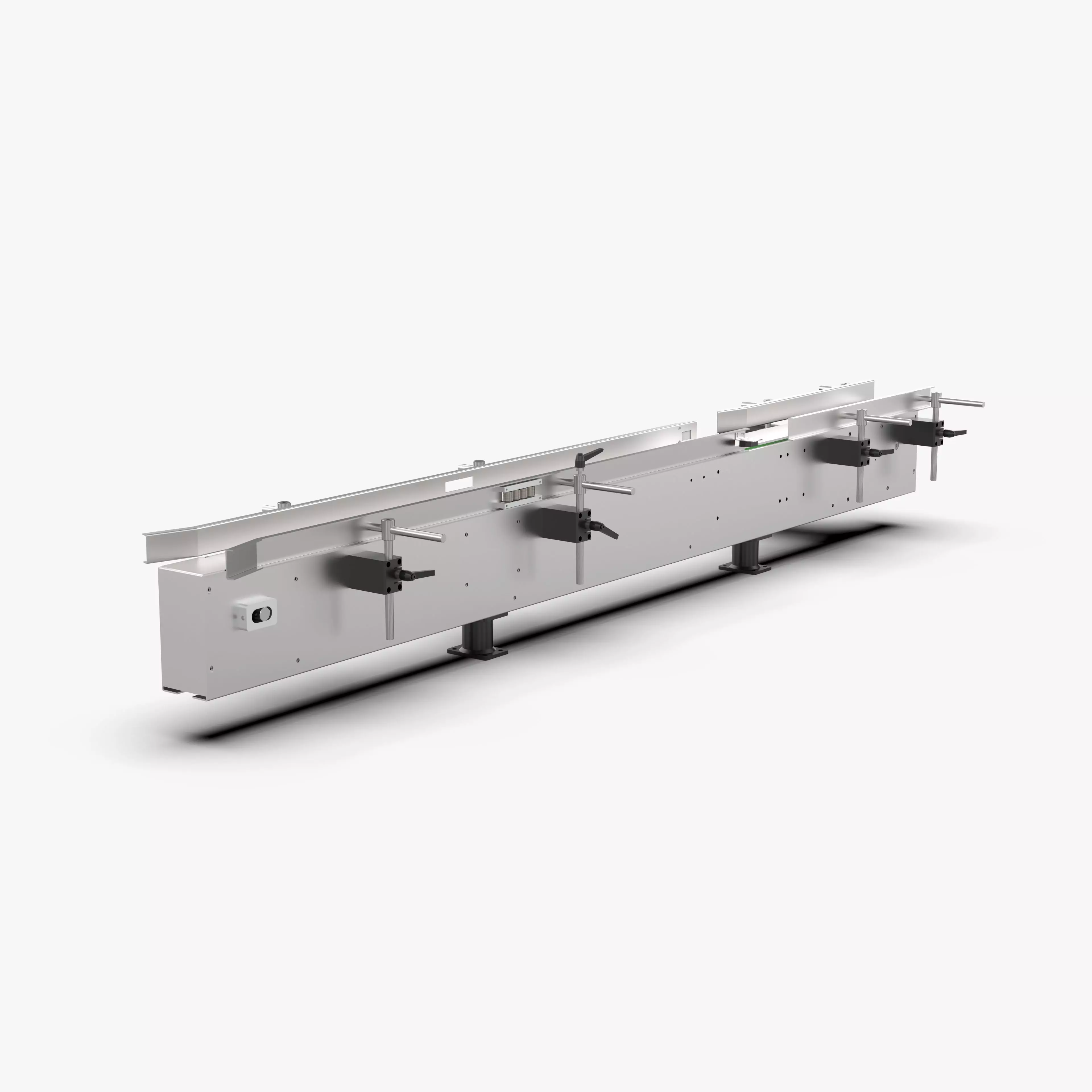 Plate Chain Conveyor Belt Free 3D model_0