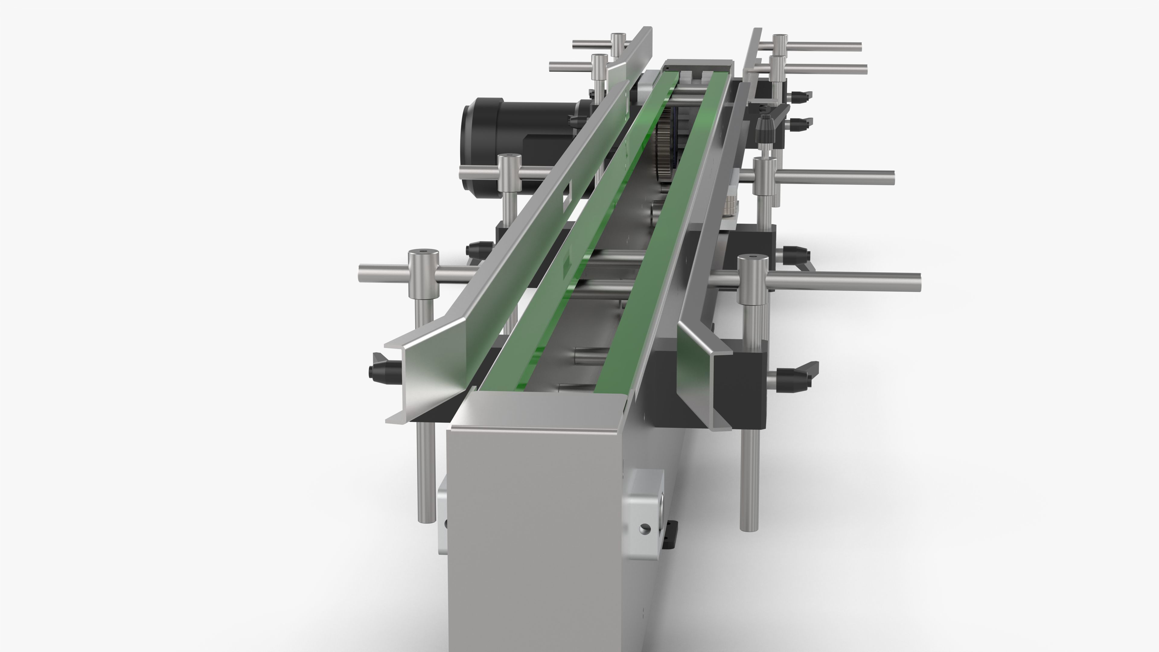 Plate Chain Conveyor Belt Free 3D model_7