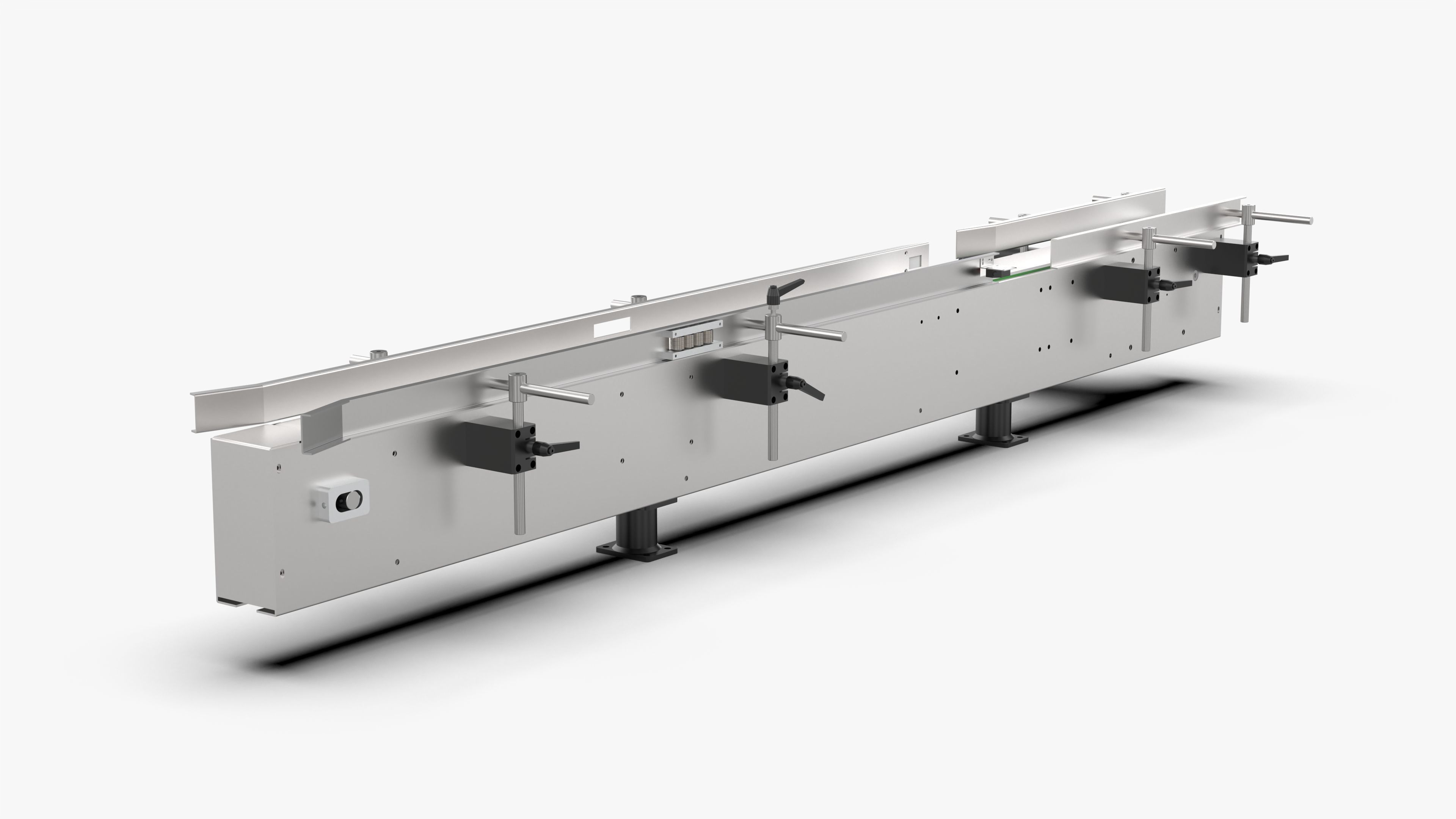 Plate Chain Conveyor Belt Free 3D model_1