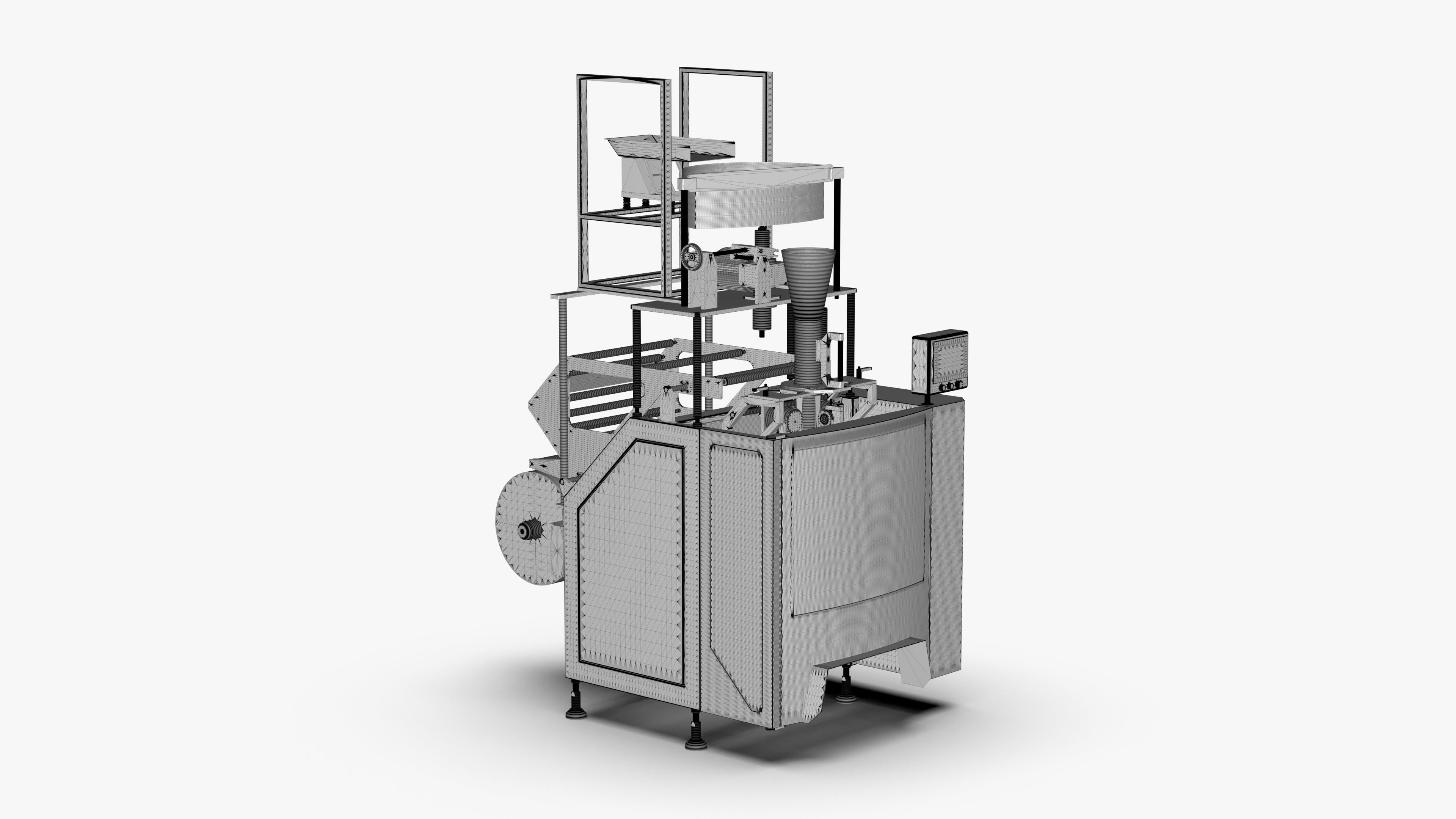 Vertical Fill Seal Packaging Machine 3D model_16