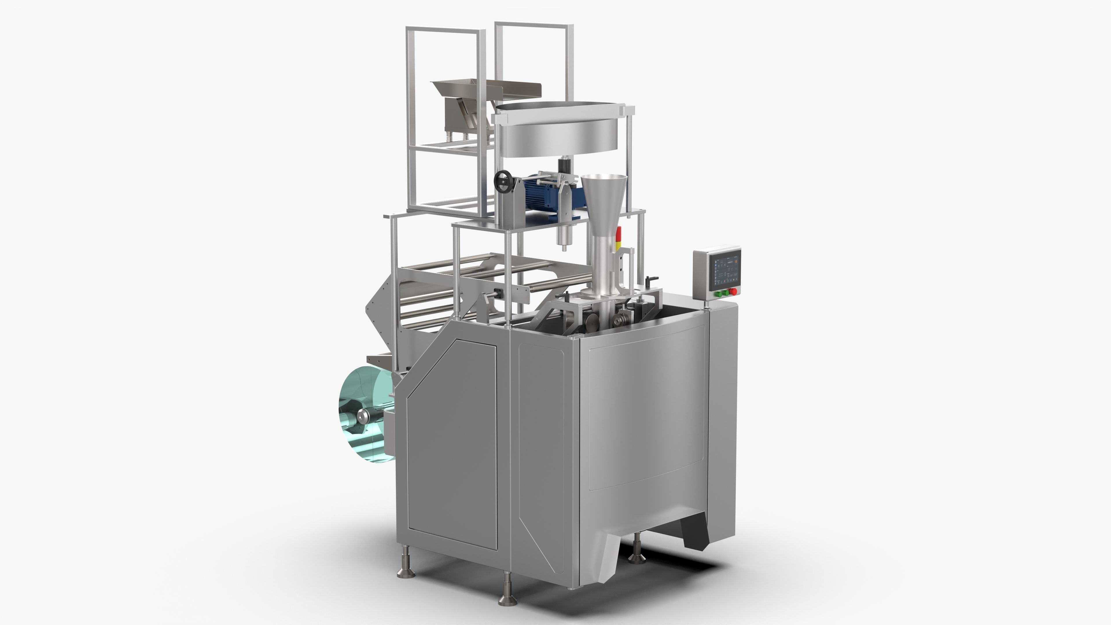 Vertical Fill Seal Packaging Machine 3D model_1