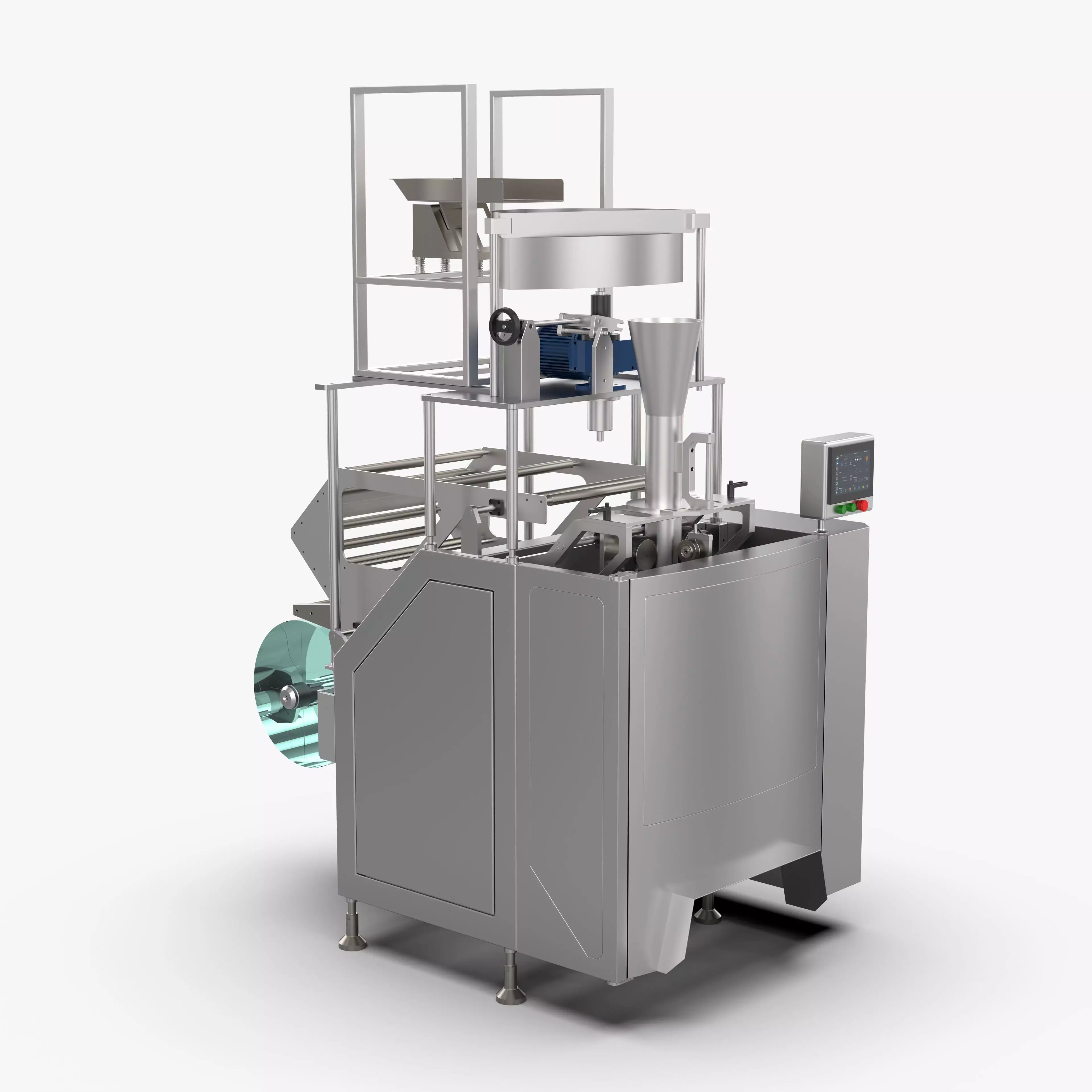 Vertical Fill Seal Packaging Machine 3D model_0