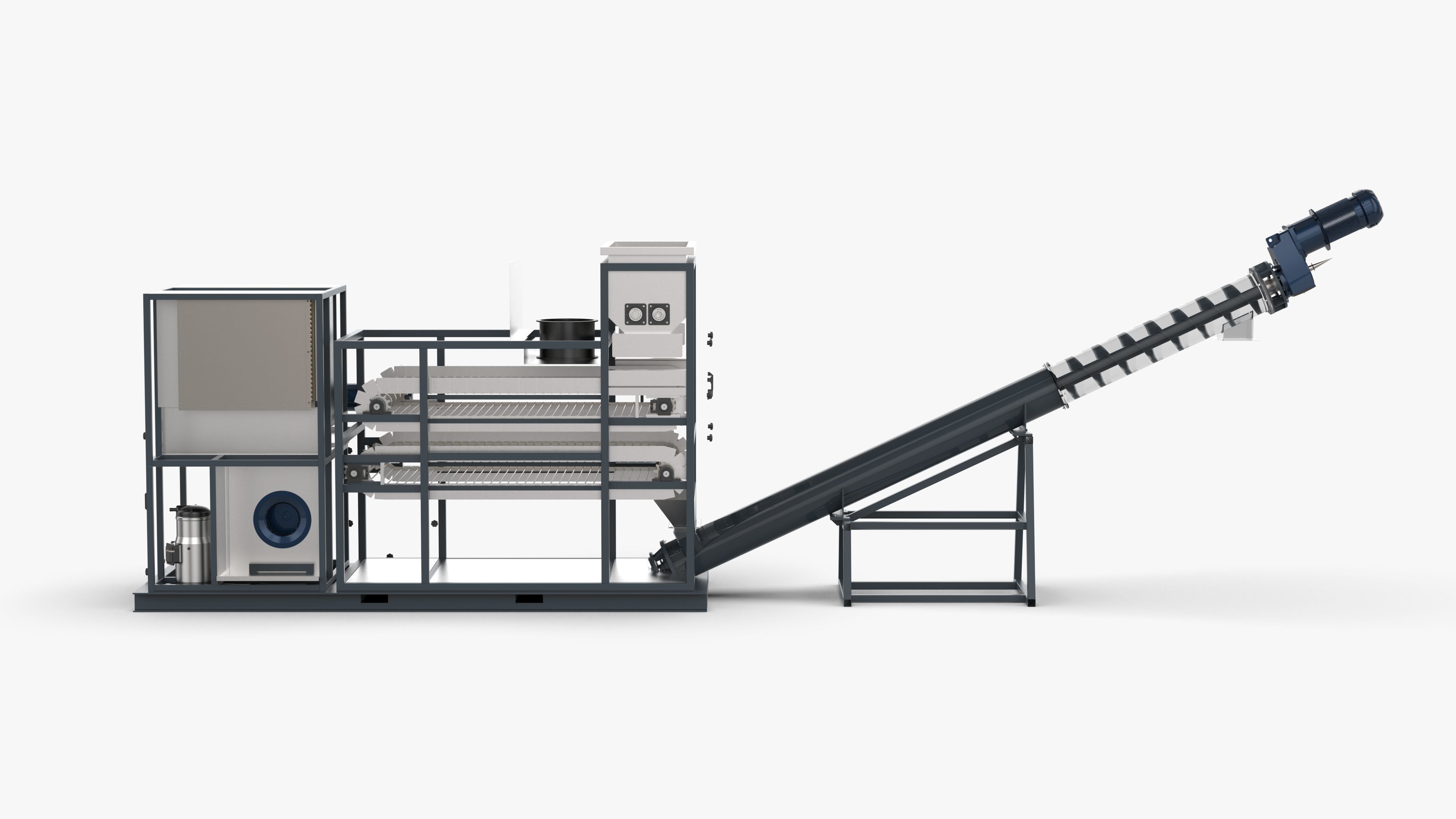 Heat Pump Sludge Drying Machine 3D model_6