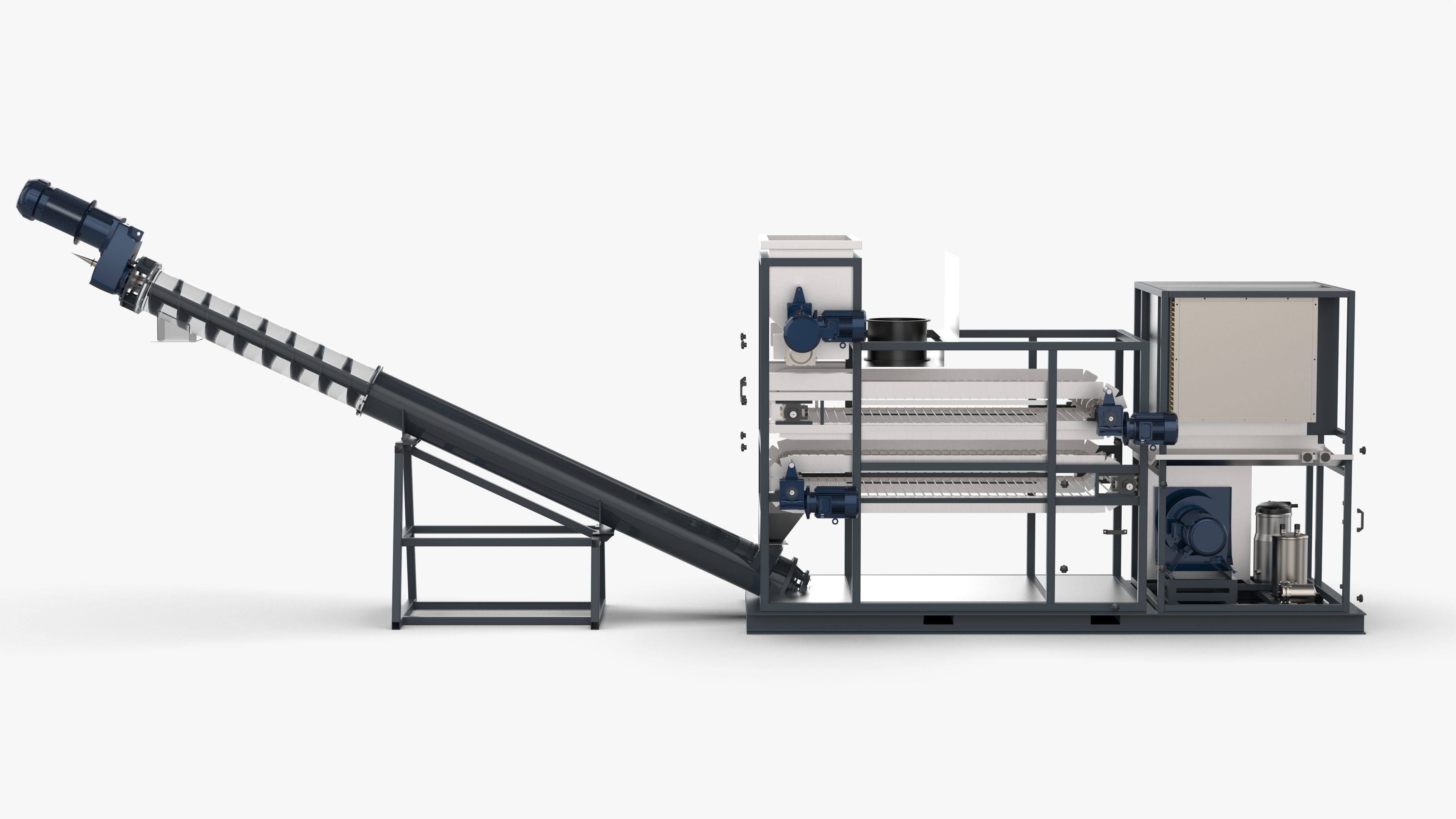 Heat Pump Sludge Drying Machine 3D model_5