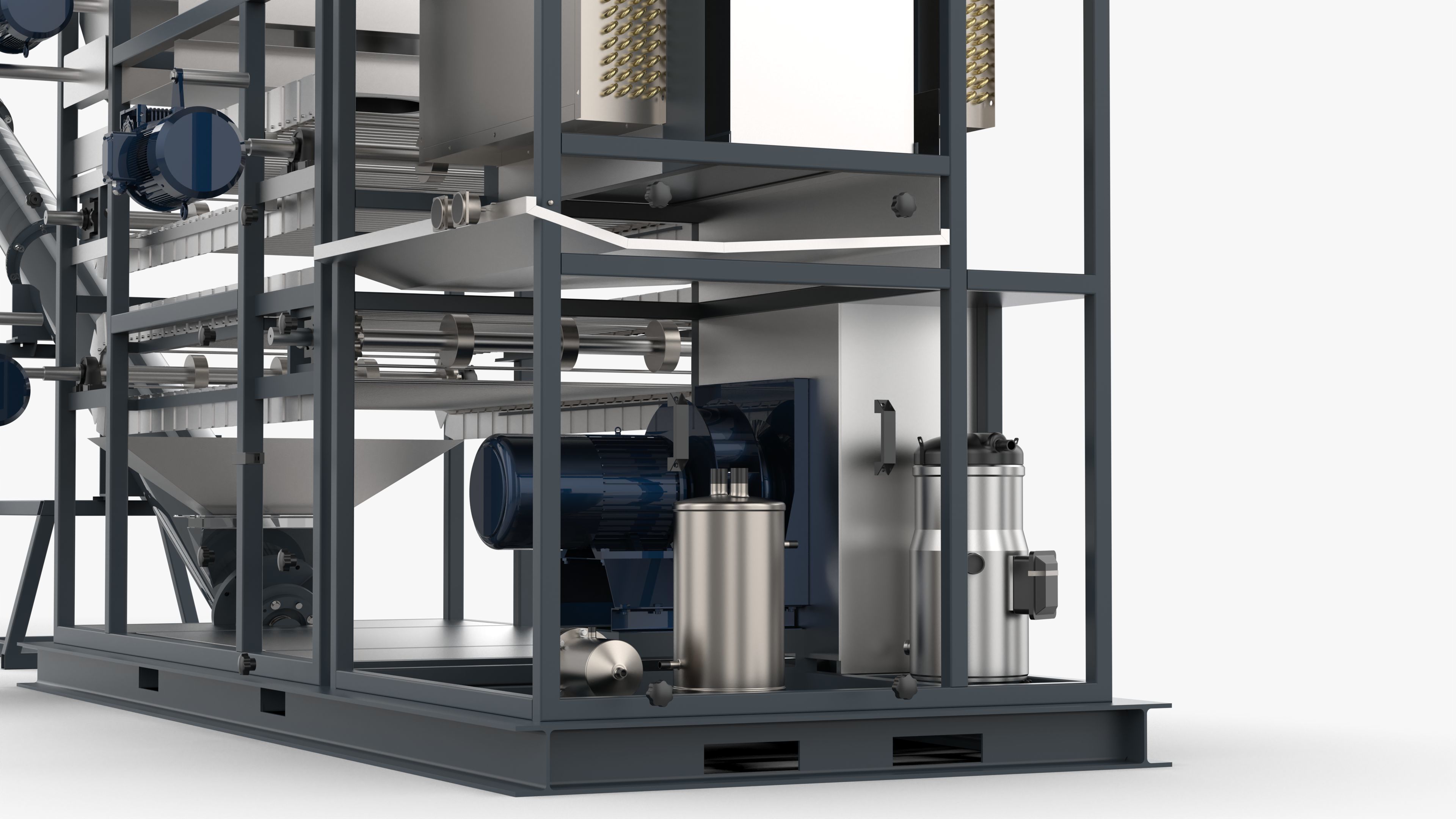 Heat Pump Sludge Drying Machine 3D model_15