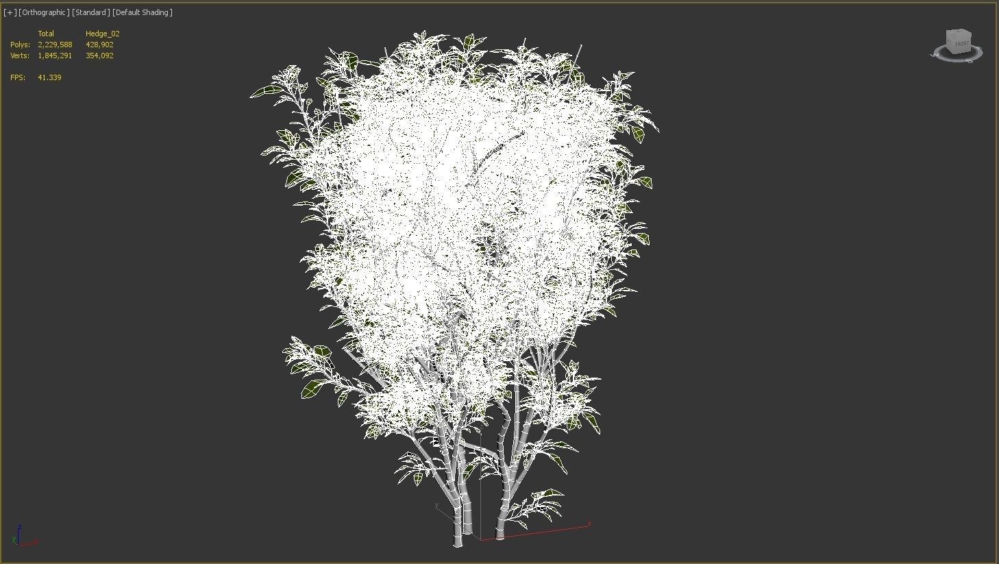 Hedge Bush 3D model_11