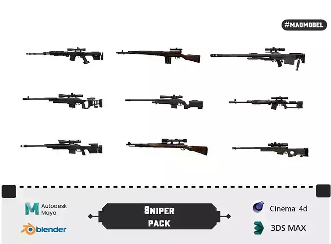 Sniper Pack Rigged