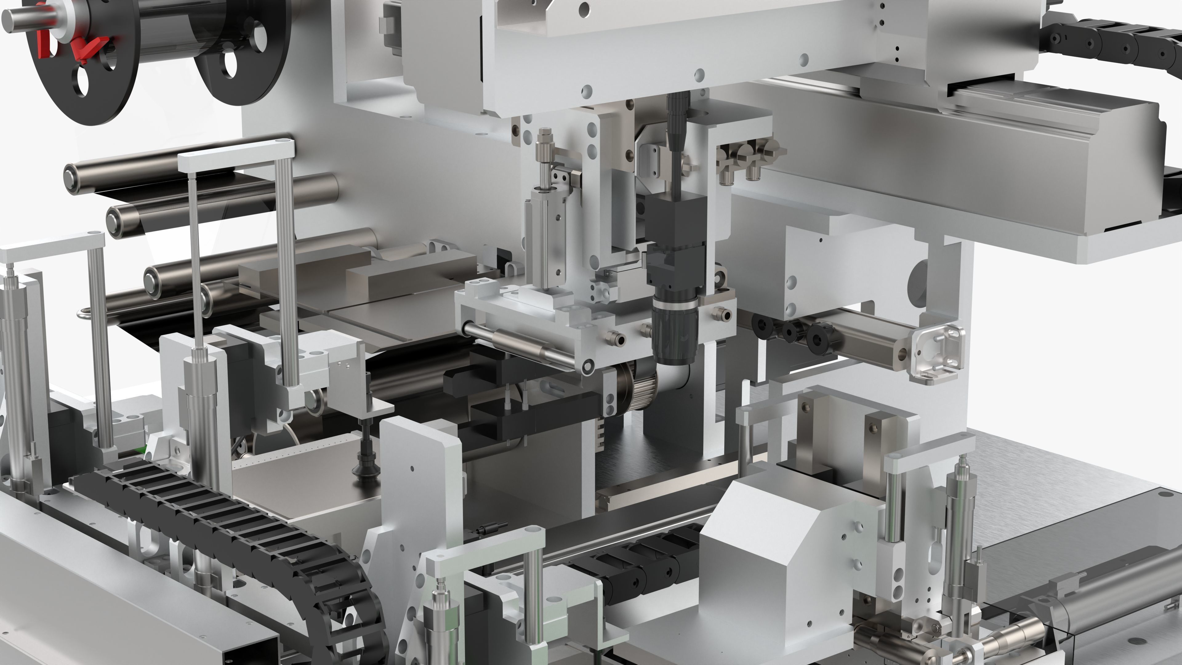 Automatic Mobile Phone Screen Film Sticking Machine 3D model_17