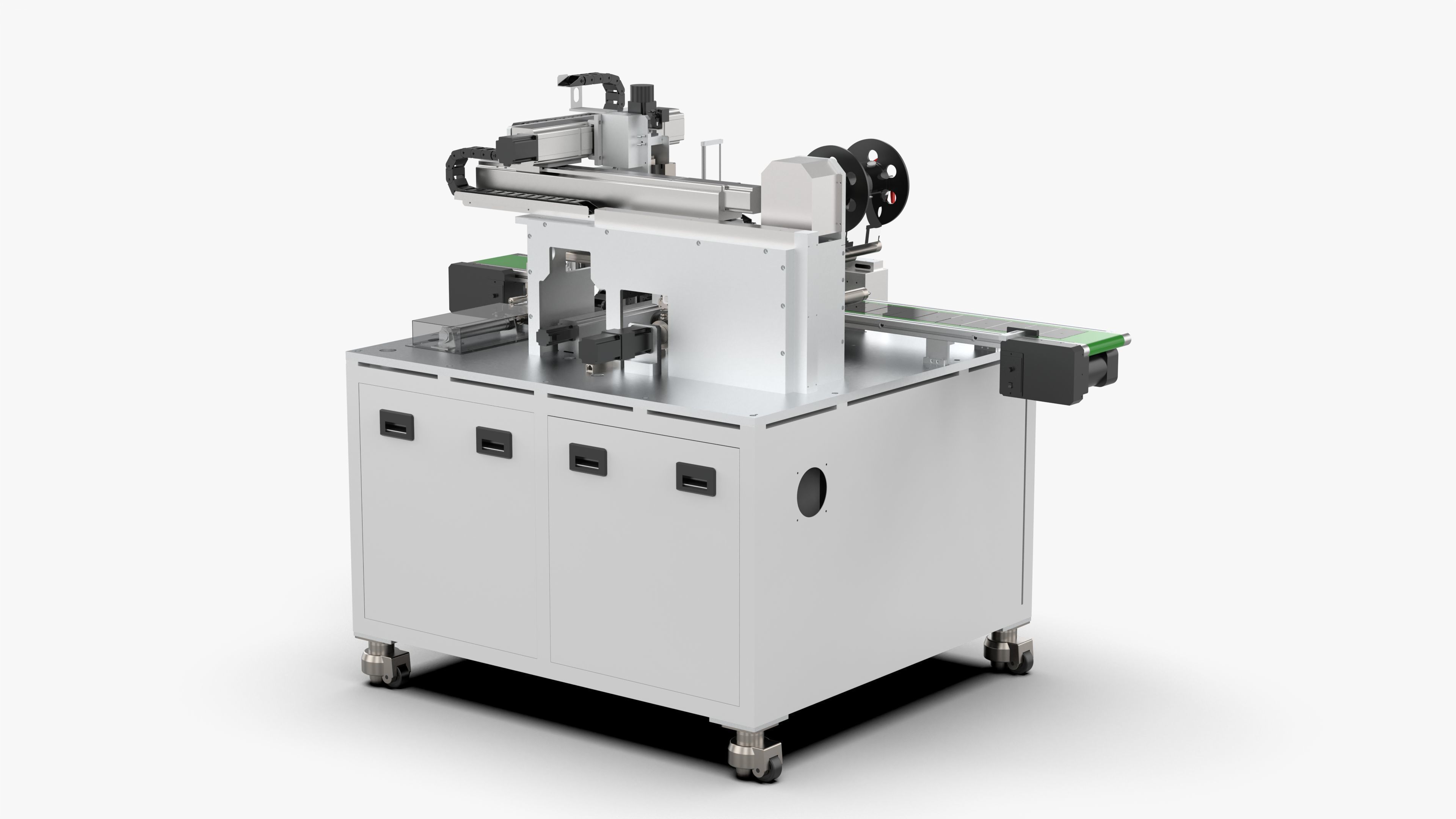 Automatic Mobile Phone Screen Film Sticking Machine 3D model_3