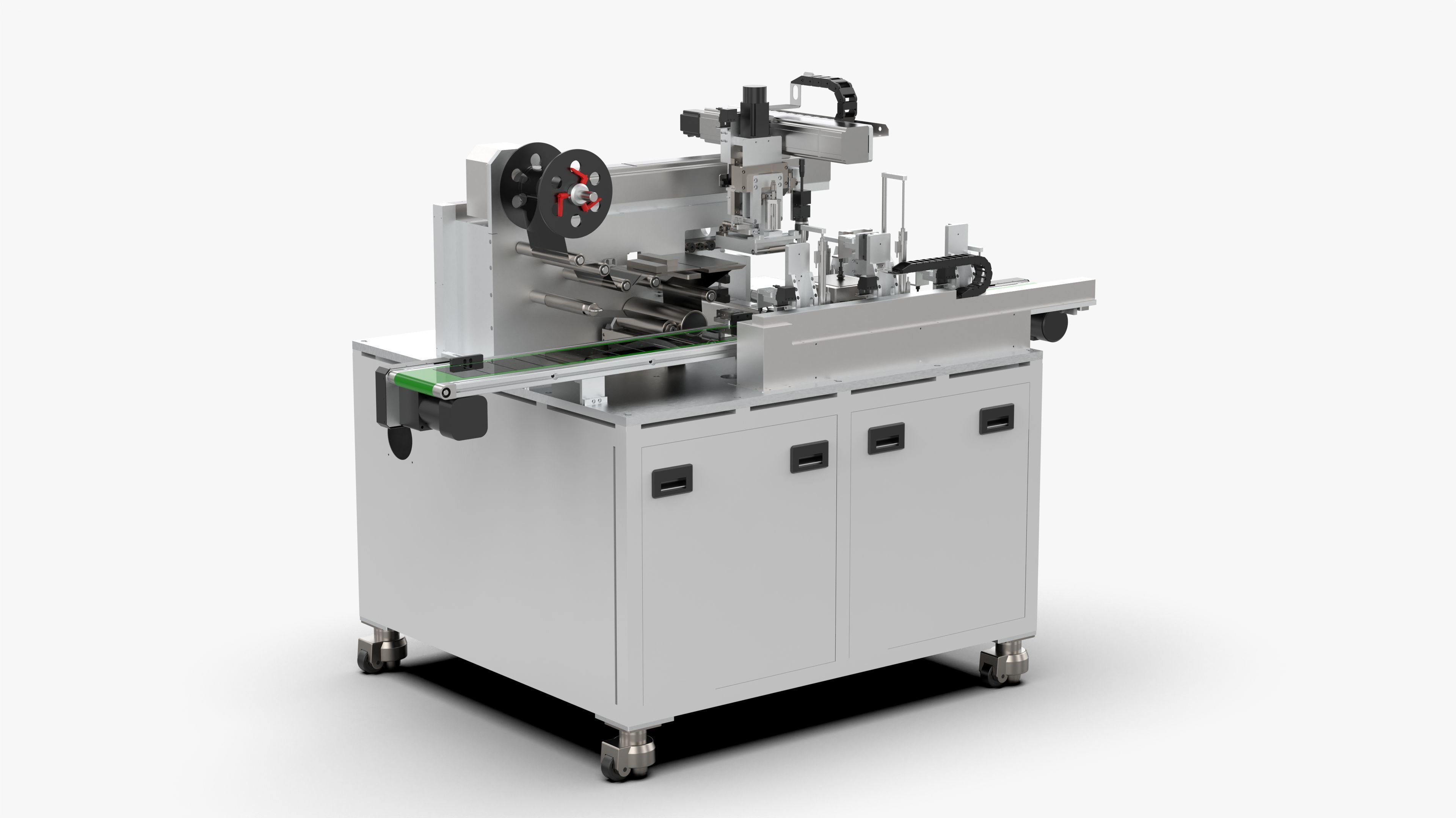 Automatic Mobile Phone Screen Film Sticking Machine 3D model_2