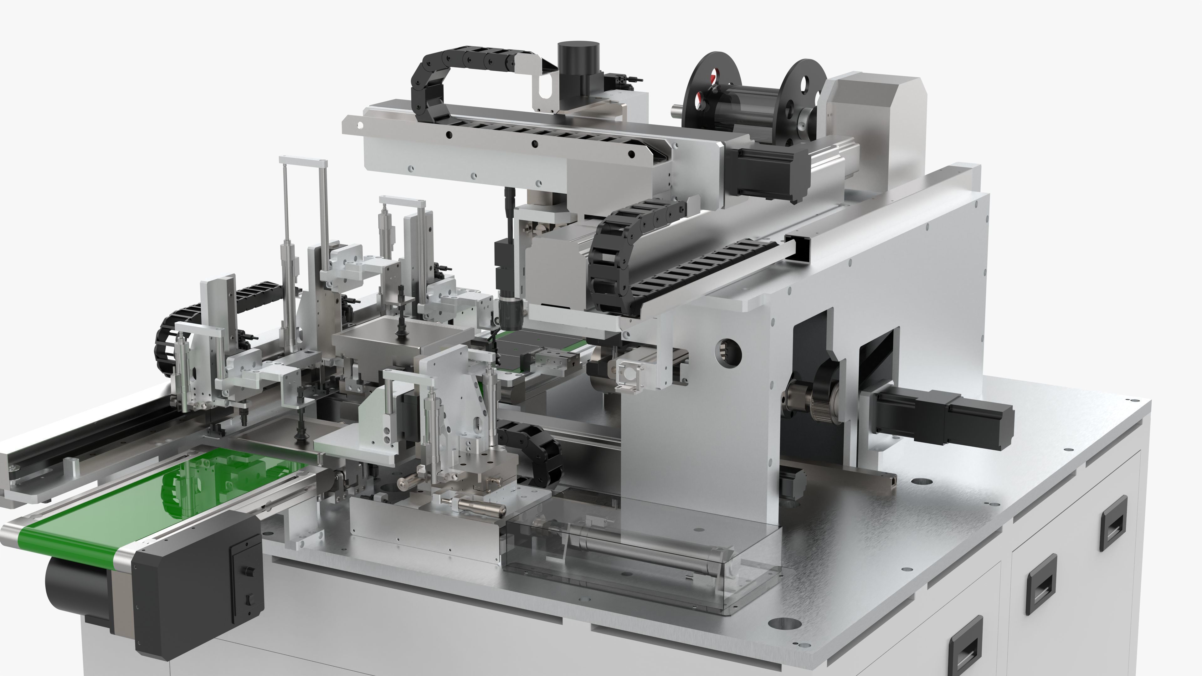 Automatic Mobile Phone Screen Film Sticking Machine 3D model_14