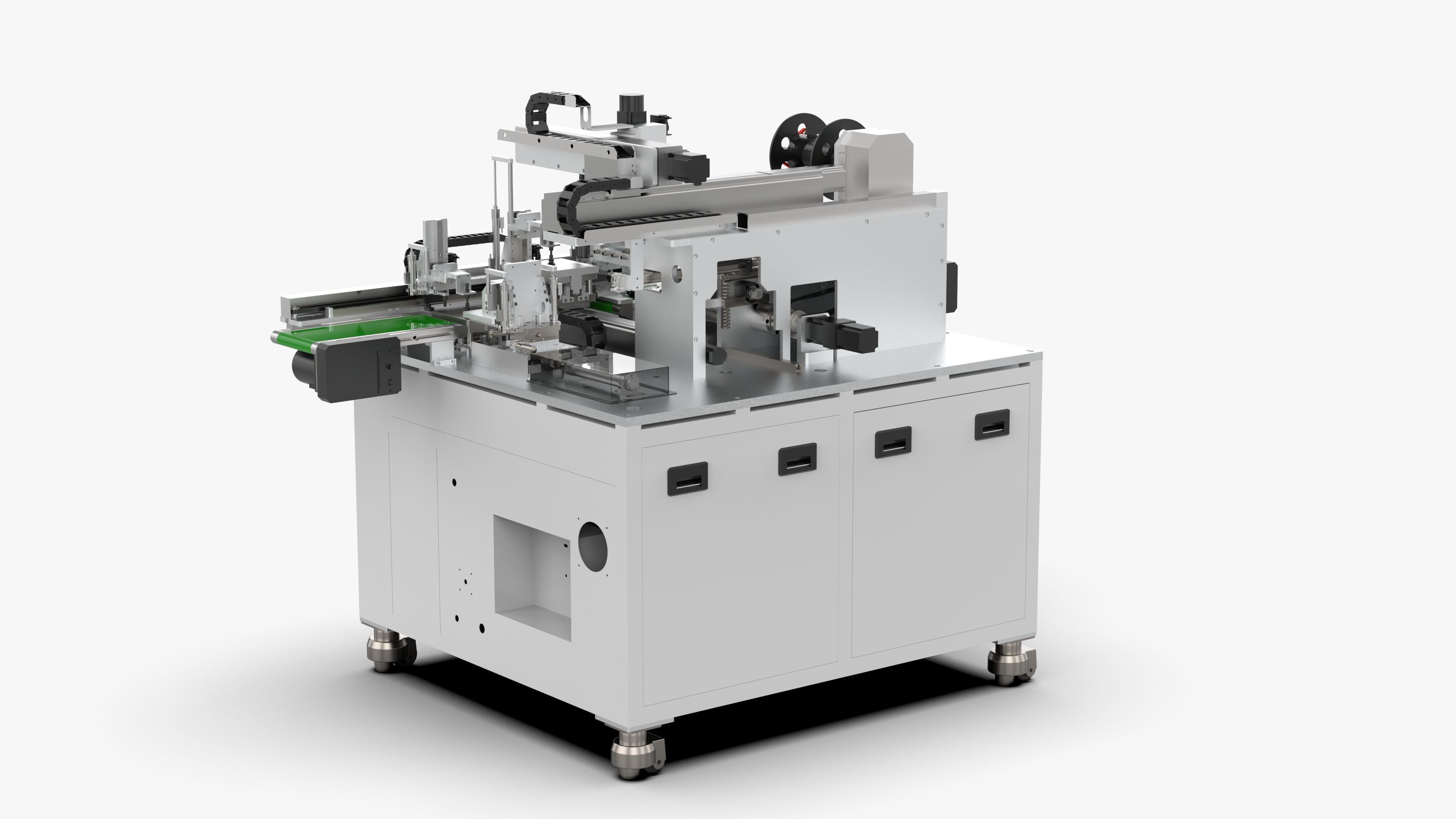 Automatic Mobile Phone Screen Film Sticking Machine 3D model_4