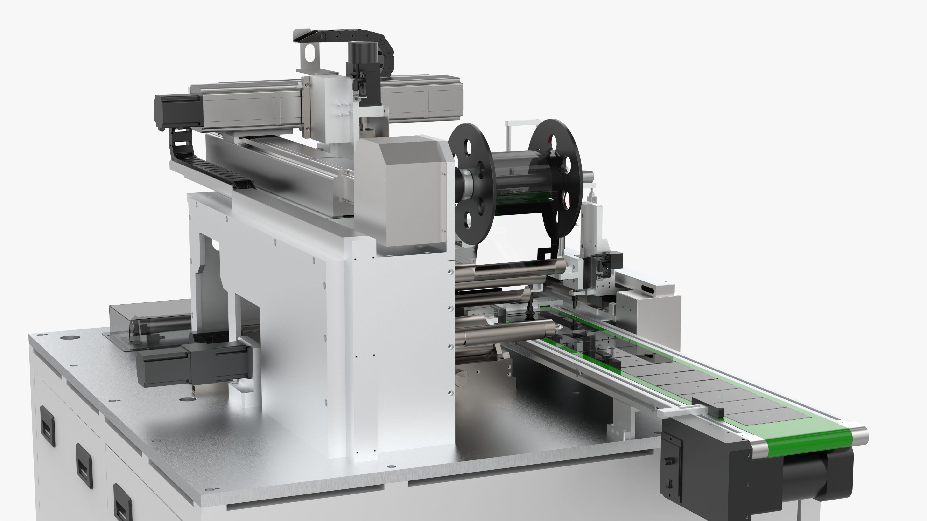 Automatic Mobile Phone Screen Film Sticking Machine 3D model_15