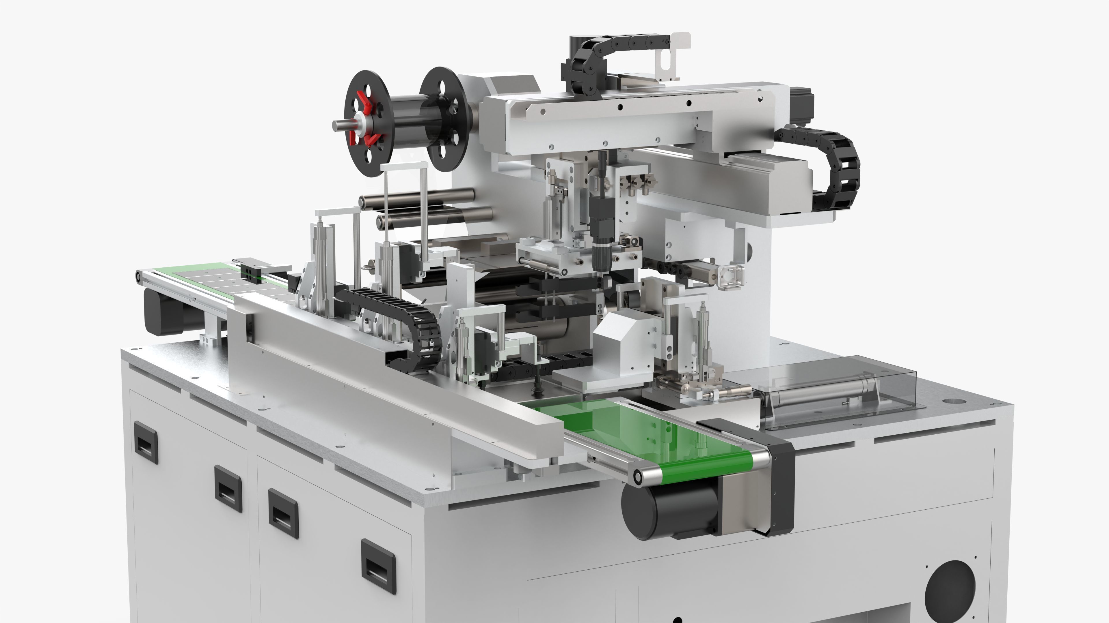 Automatic Mobile Phone Screen Film Sticking Machine 3D model_12