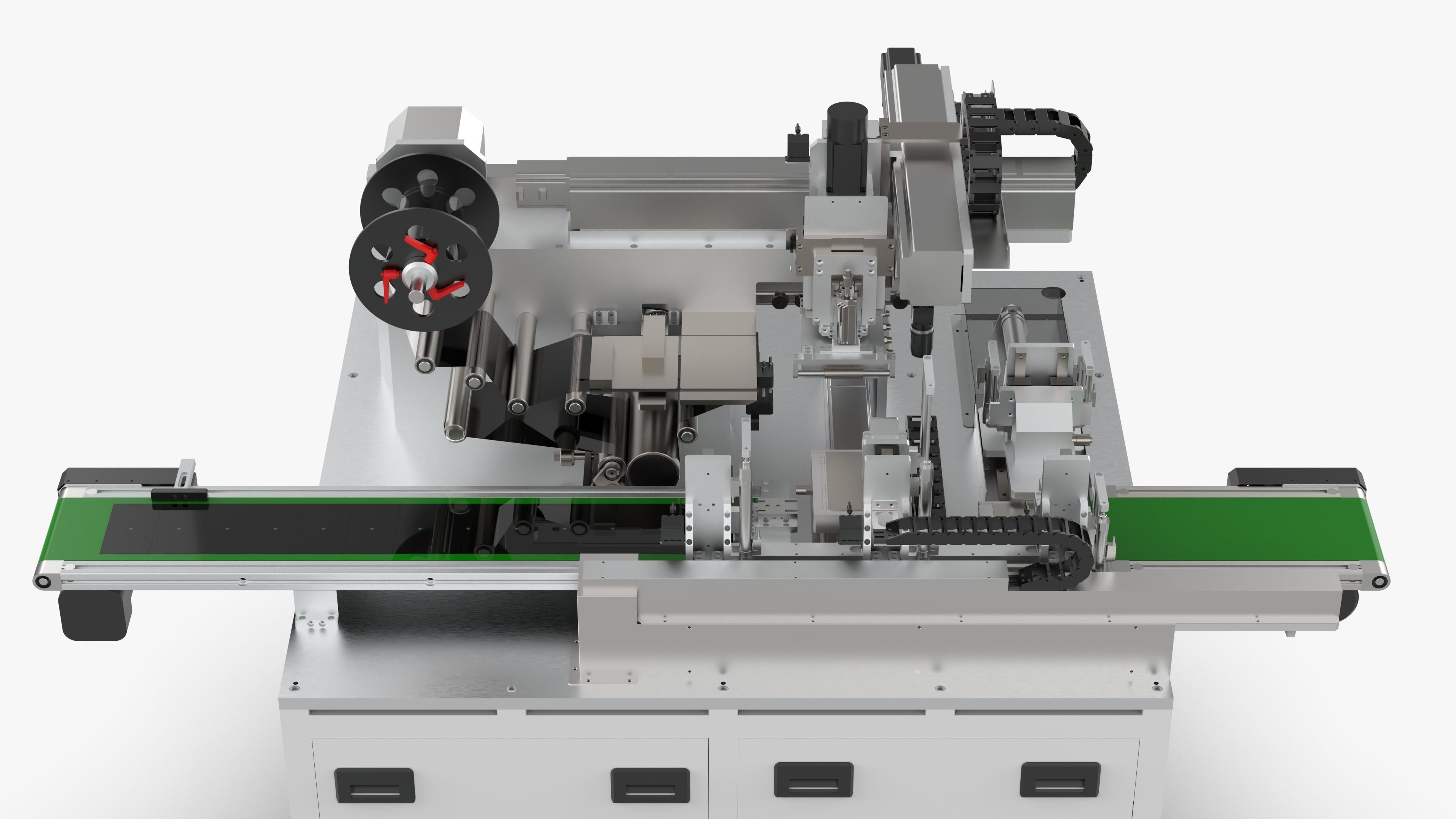 Automatic Mobile Phone Screen Film Sticking Machine 3D model_13