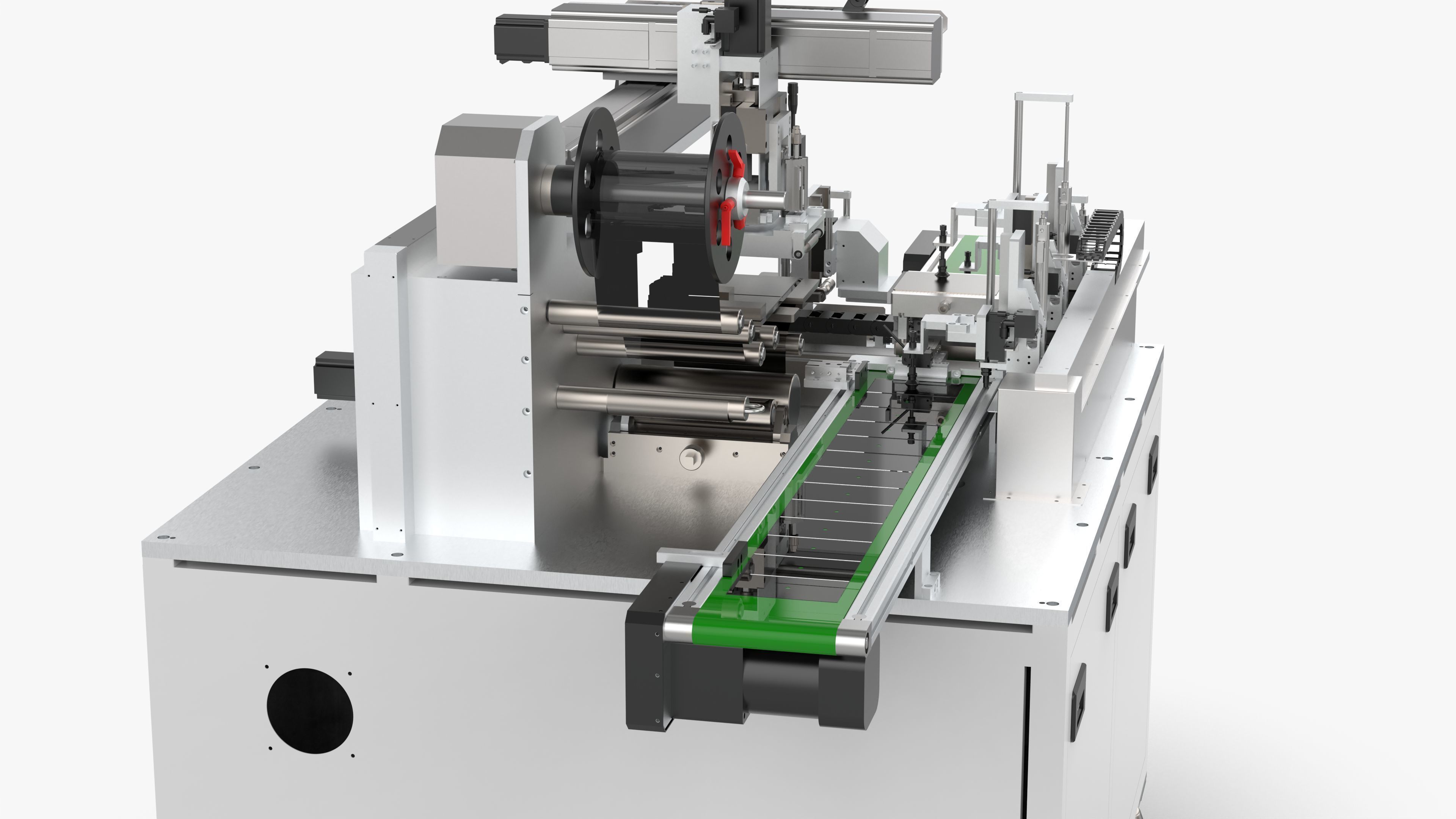 Automatic Mobile Phone Screen Film Sticking Machine 3D model_11