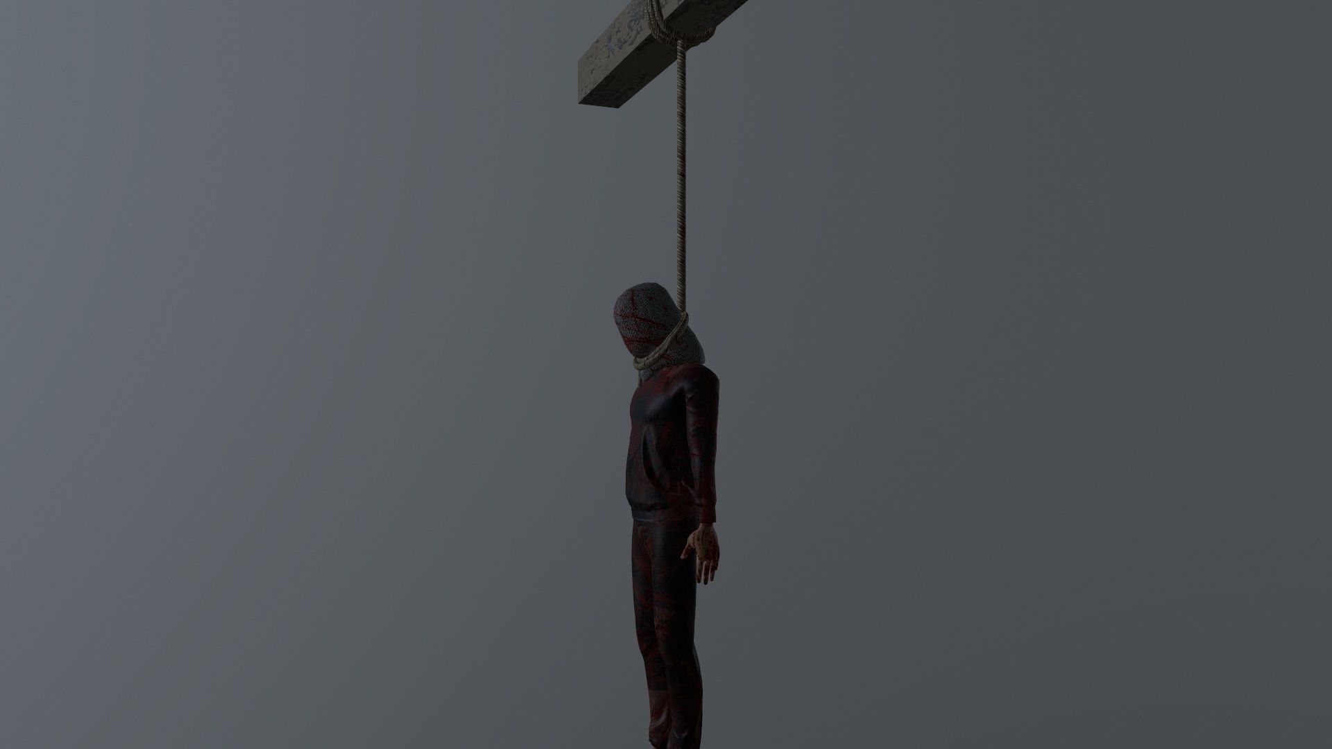 hangedV1 Low-poly 3D model_2