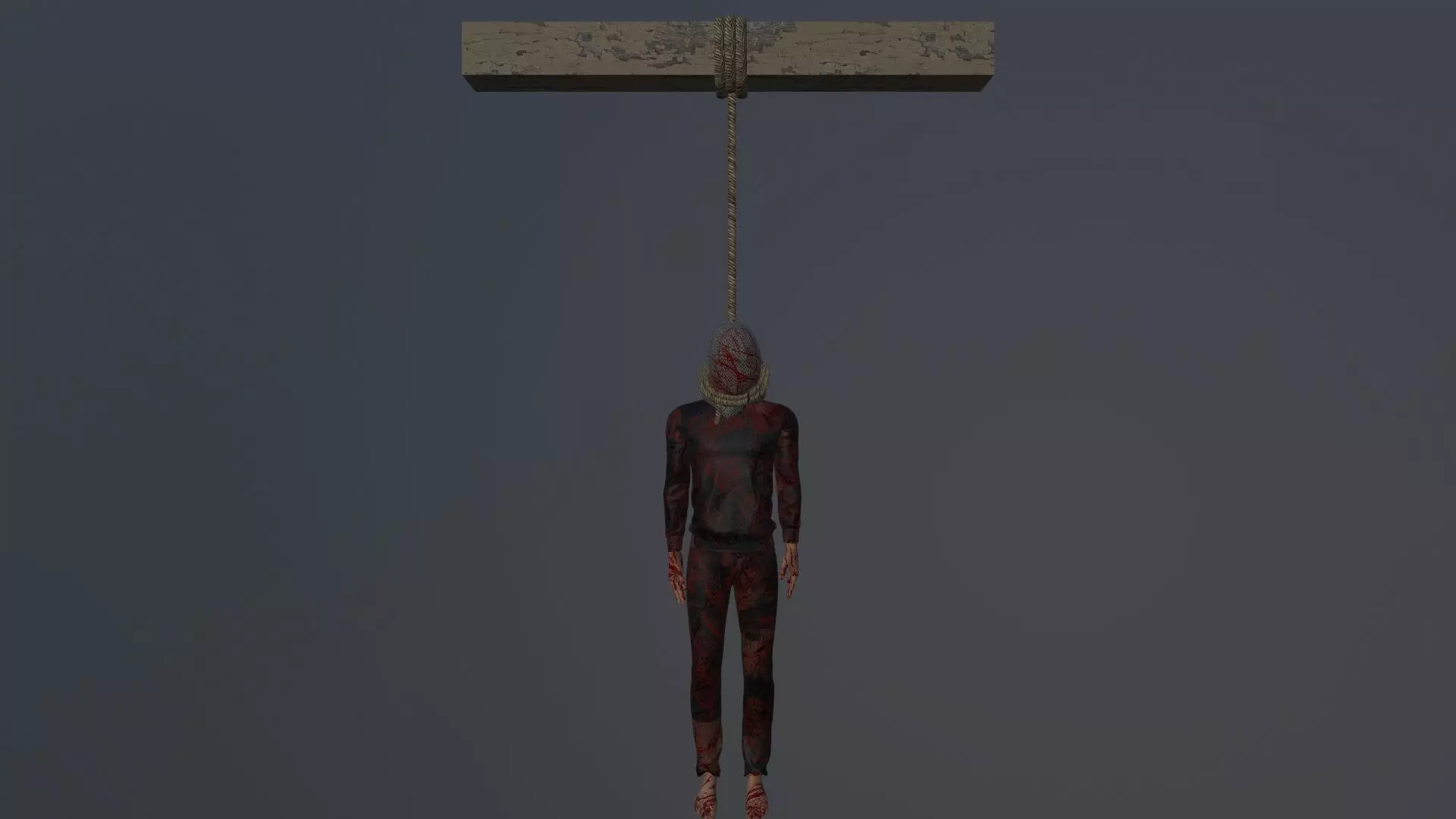 hangedV1 Low-poly 3D model_0