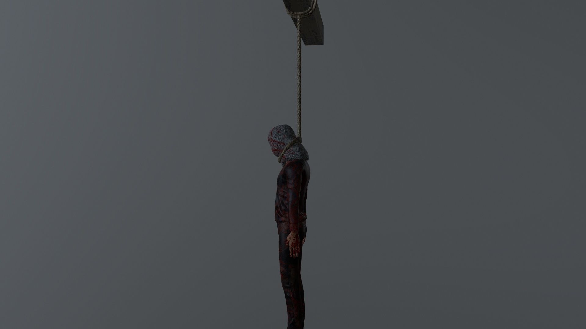 hangedV1 Low-poly 3D model_3