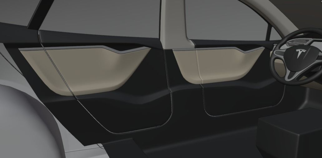 Tesla Model S 3D Model 3D model_7