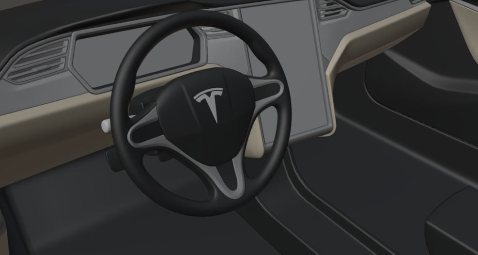 Tesla Model S 3D Model 3D model_4