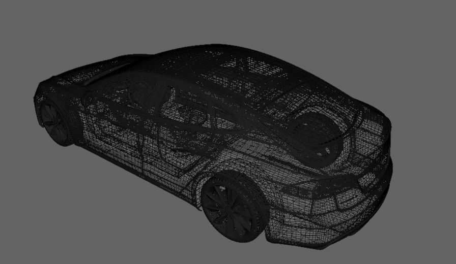 Tesla Model S 3D Model 3D model_14