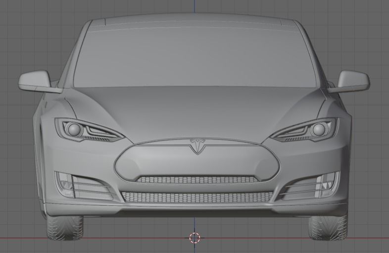 Tesla Model S 3D Model 3D model_2