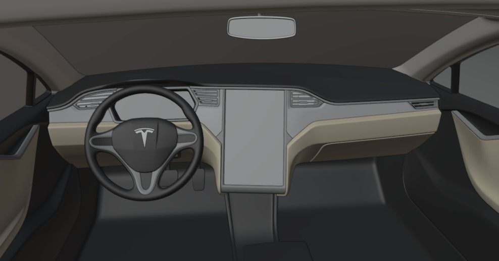 Tesla Model S 3D Model 3D model_5