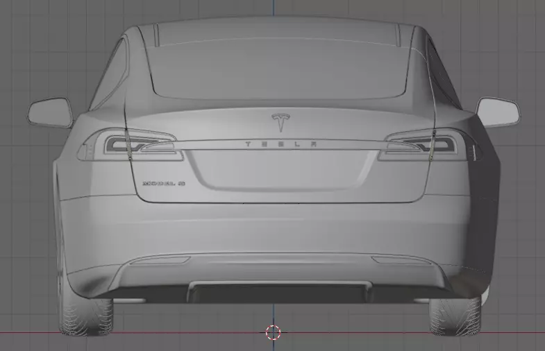 Tesla Model S 3D Model 3D model_0