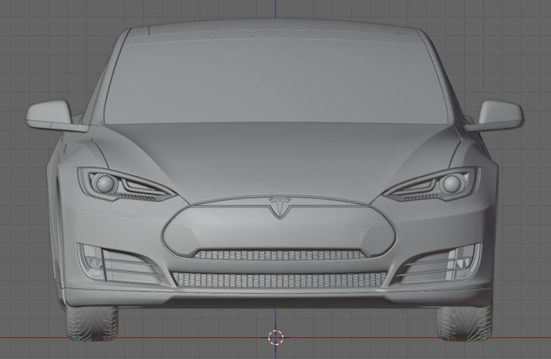 Tesla Model S 3D Model 3D model_3