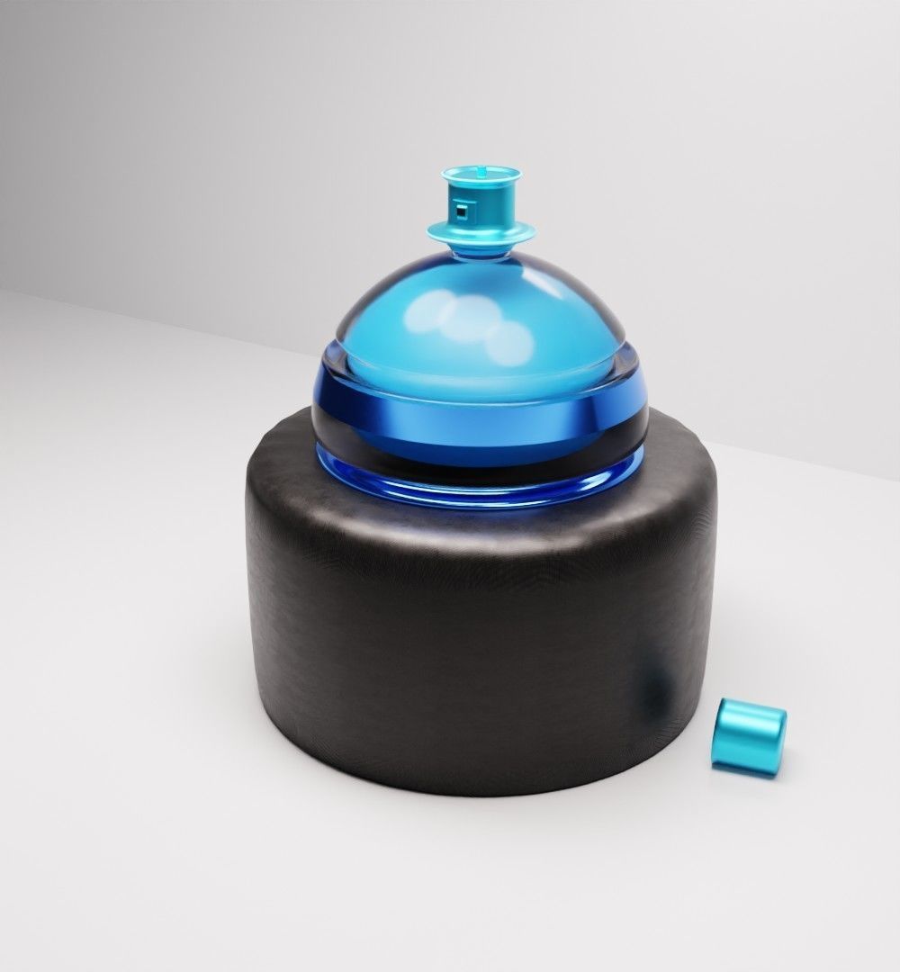 Round romantic concept perfume  3D model_8
