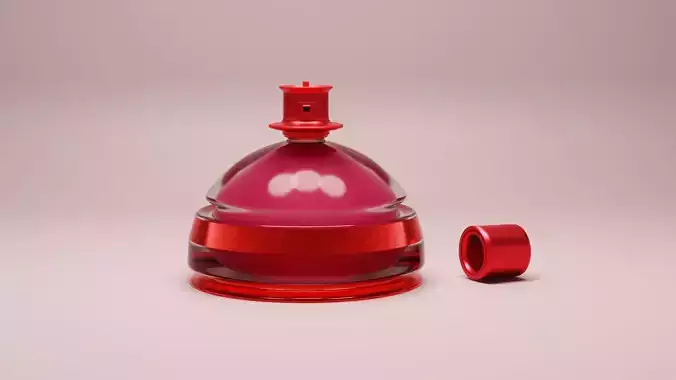 Round romantic concept perfume  3D model