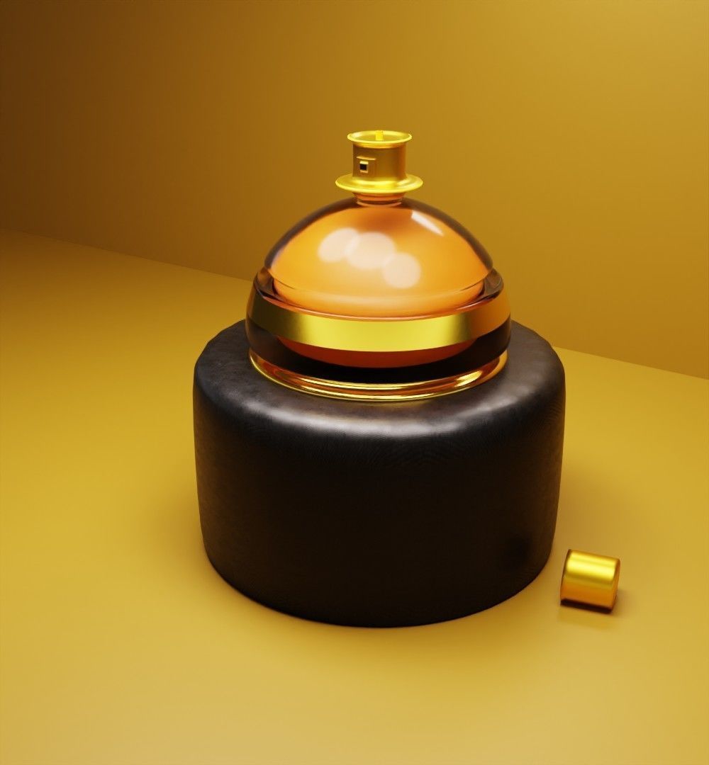 Round romantic concept perfume  3D model_7