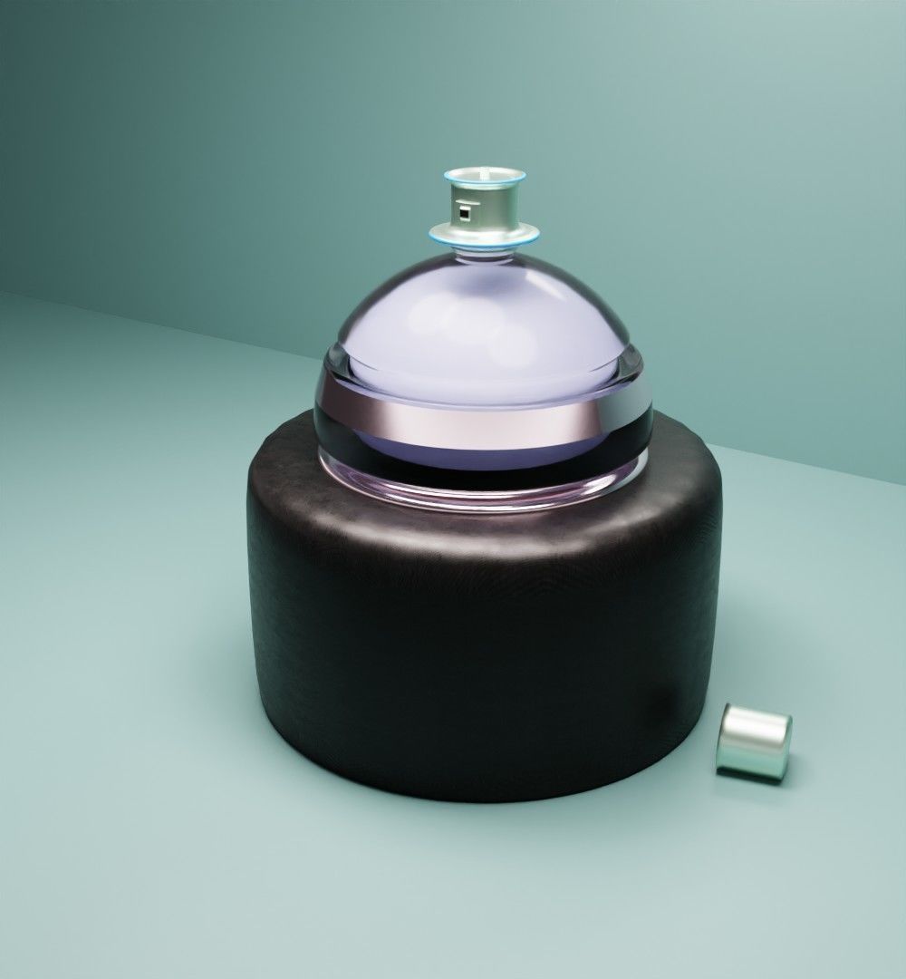 Round romantic concept perfume  3D model_6