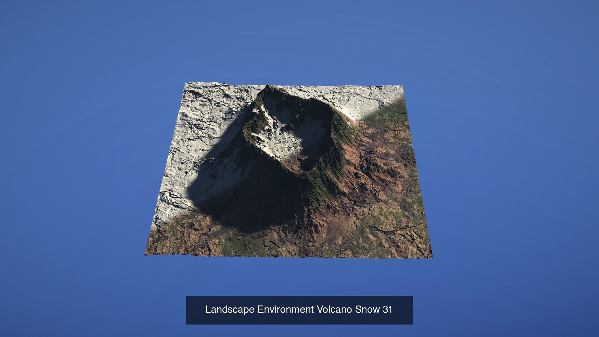 5 Landscape Environment Volcano Snow Volume 07 3D Model Collection_1