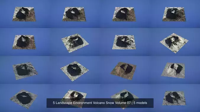 5 Landscape Environment Volcano Snow Volume 07