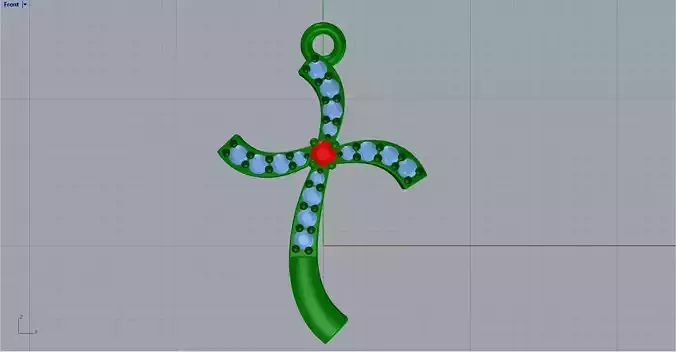 CROSS DIAMOND PENDANT