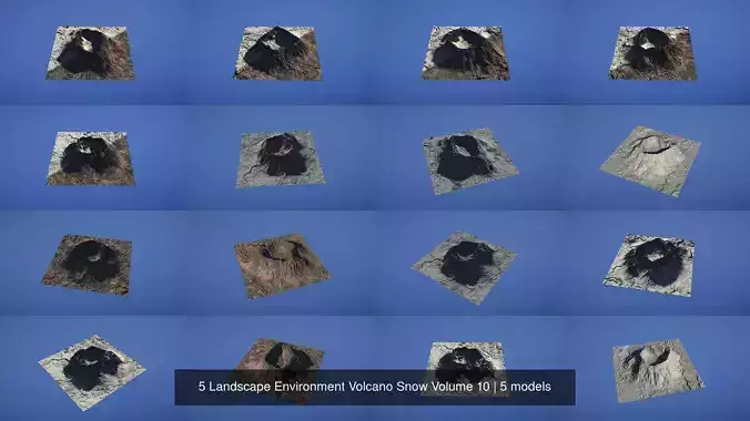 5 Landscape Environment Volcano Snow Volume 10