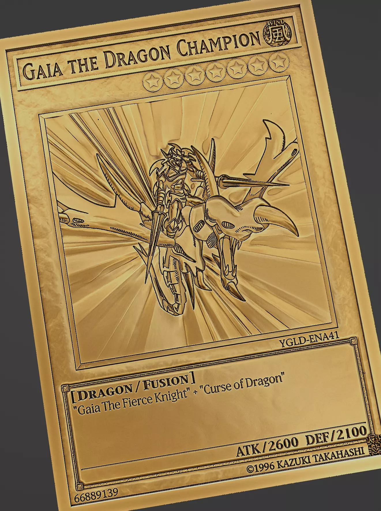 gaia the dragon champion - yugioh Free 3D print model