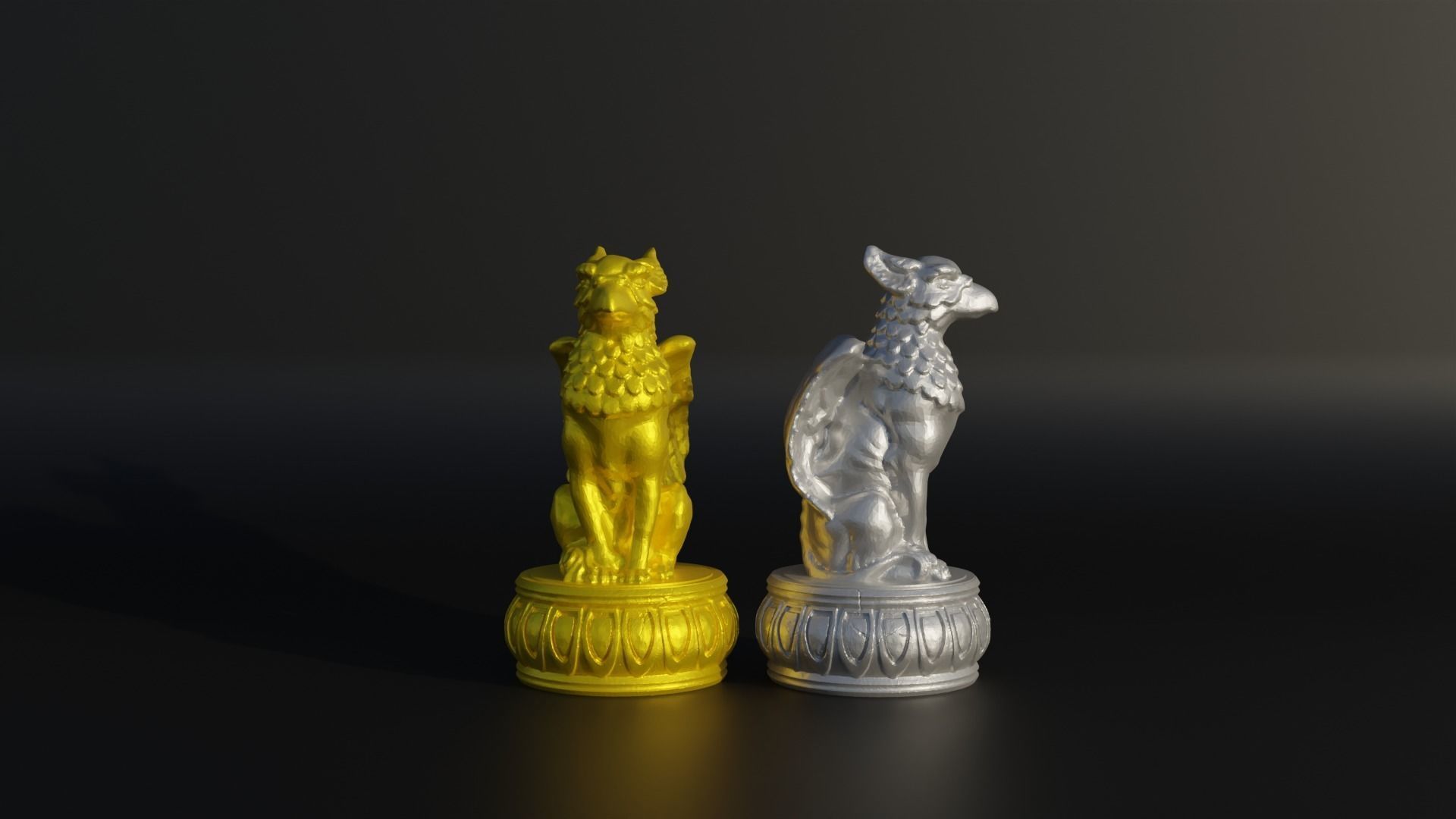 Epic Dragon Chess Set With 6 Different Model 3D print model_18